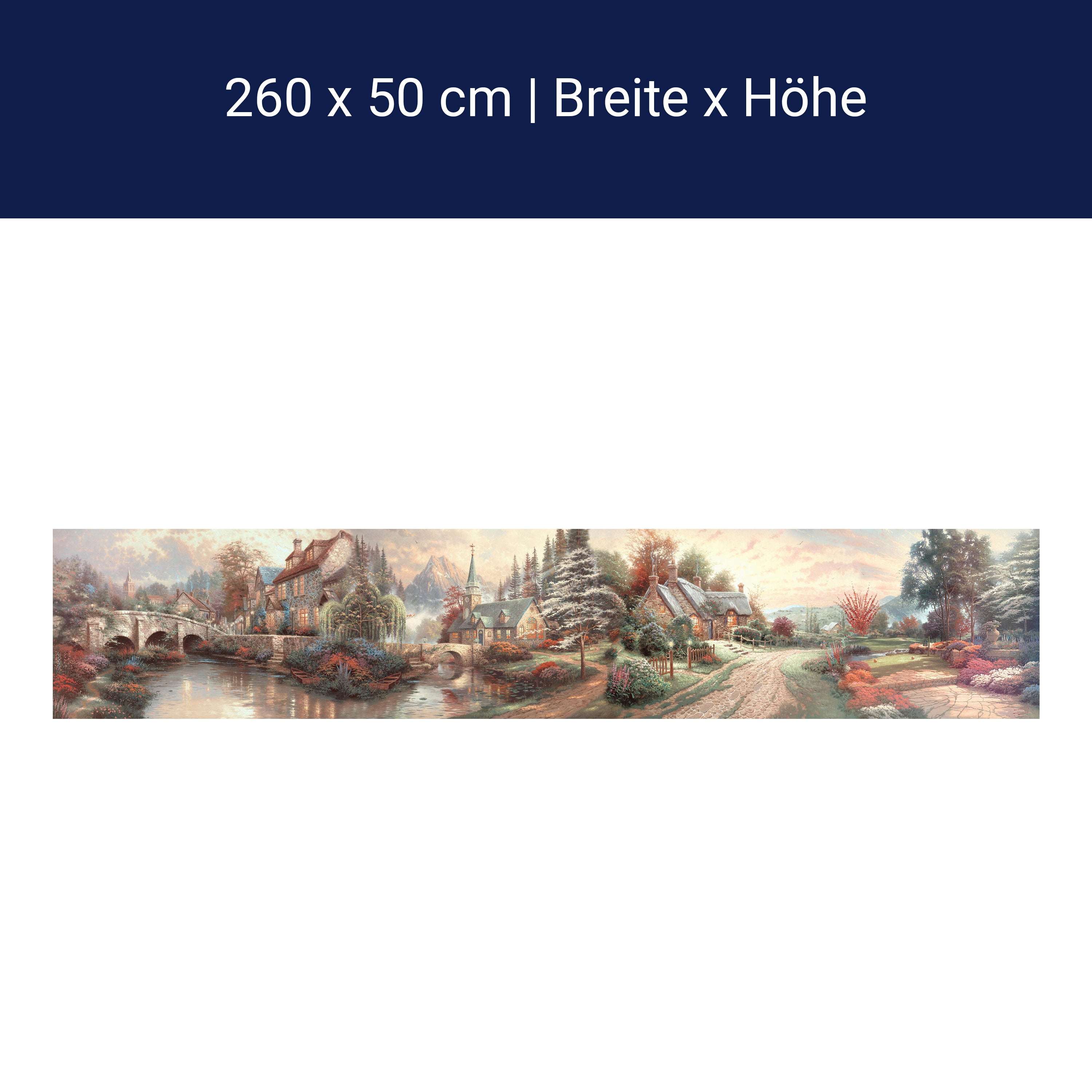 Küchenrückwand Stadt Kirche fluss Brücke Bergen wald M1076 Küchenrückwand Stadt Kirche fluss Brücke Bergen wald M1076