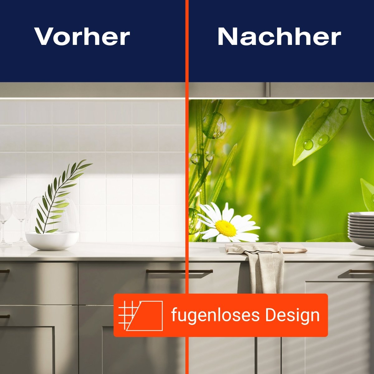 Küchenrückwand Schmetterling Marienkäfer Grün Gänseblüm M1080 entdecken - Bild 9 Küchenrückwand Schmetterling Marienkäfer Grün Gänseblüm M1080 entdecken - Bild 9