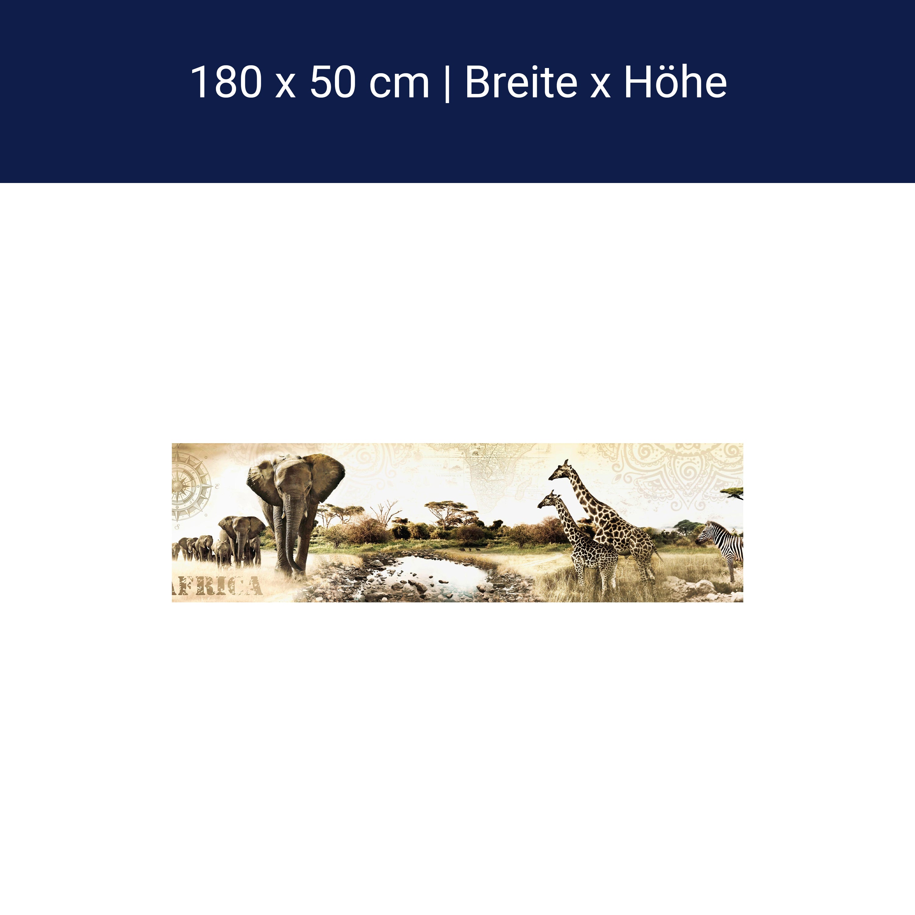 Küchenrückwand Afrika Elefant Giraffe Zebra Savanne M1084 Küchenrückwand Afrika Elefant Giraffe Zebra Savanne M1084