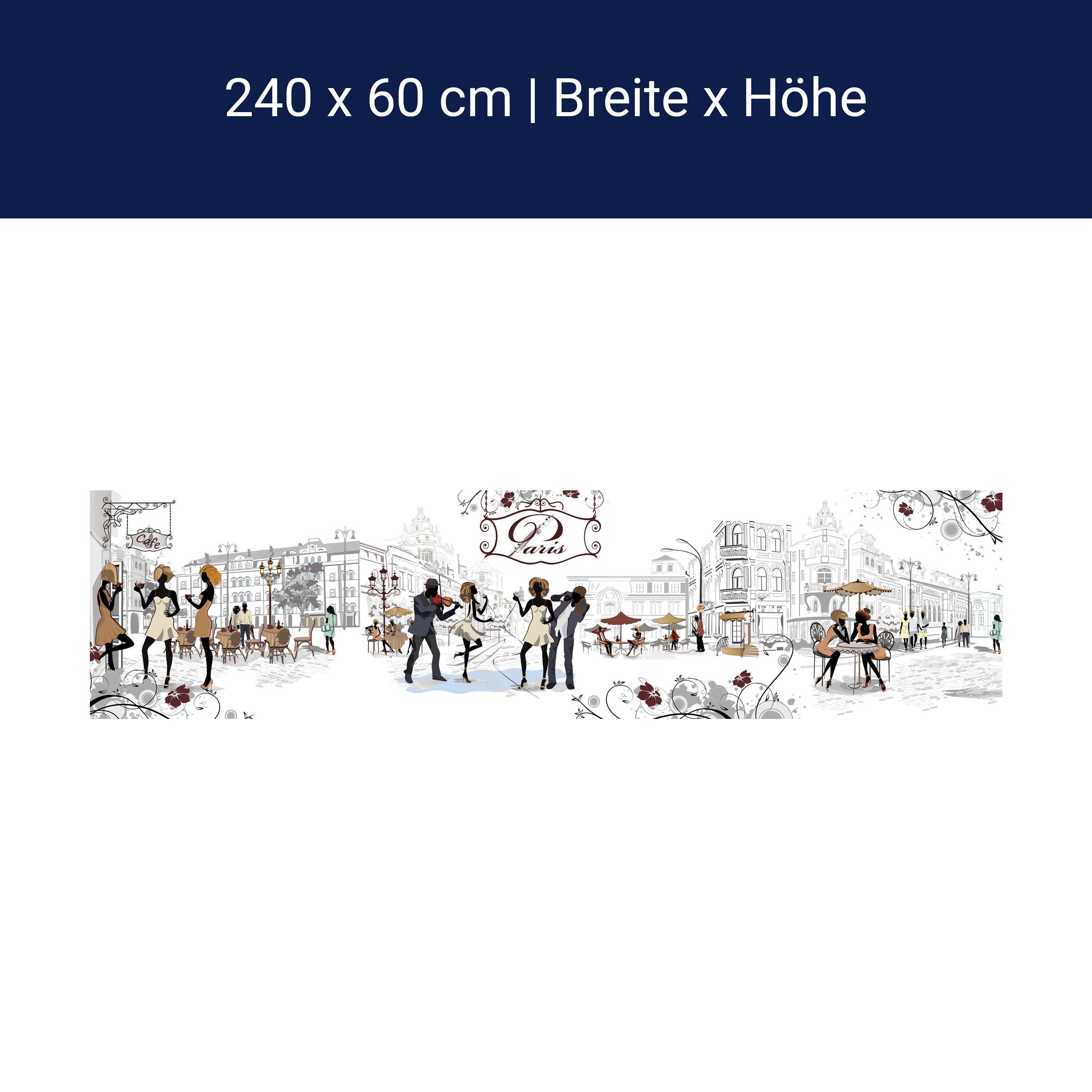 Küchenrückwand Paris Stadt Ranken Leben Popart M1086 Küchenrückwand Paris Stadt Ranken Leben Popart M1086