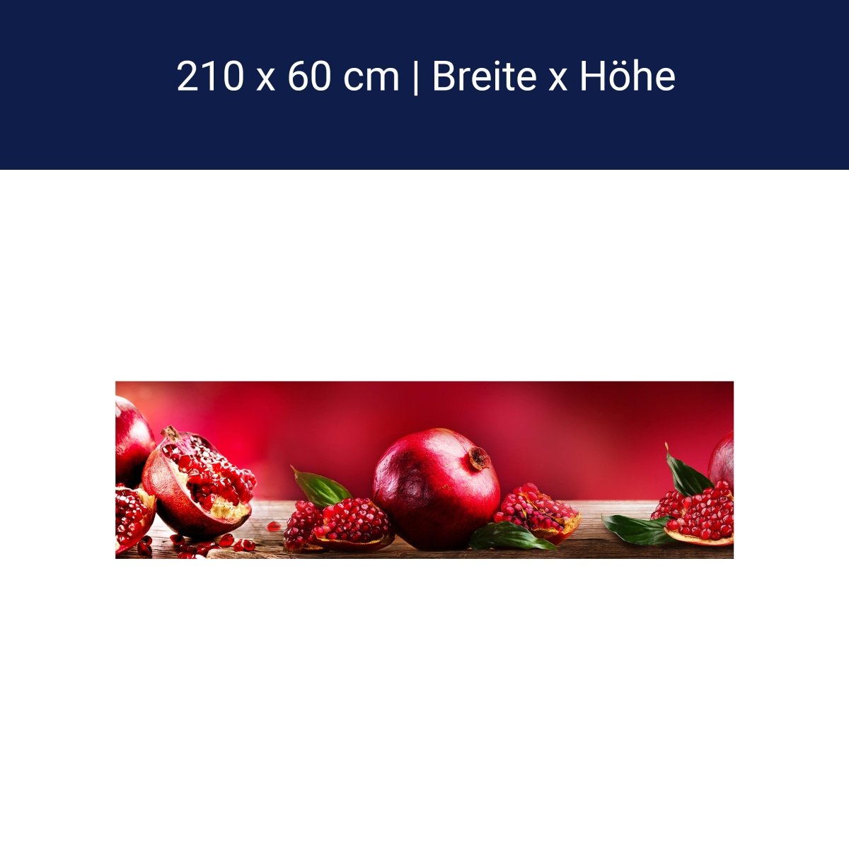 Küchenrückwand Granatapfel Rot Obst M1097 Küchenrückwand Granatapfel Rot Obst M1097