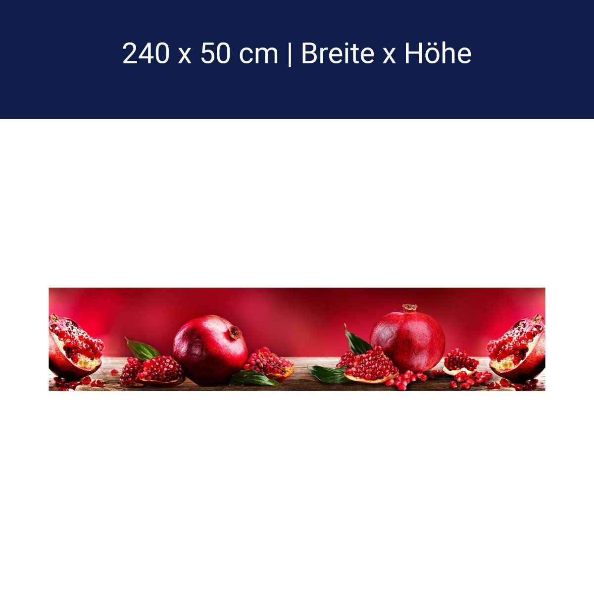 Küchenrückwand Granatapfel Rot Obst M1097 Küchenrückwand Granatapfel Rot Obst M1097