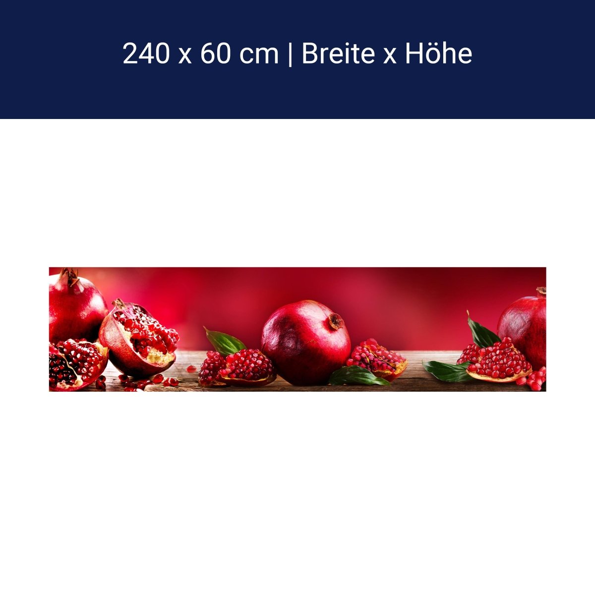 Küchenrückwand Granatapfel Rot Obst M1097 Küchenrückwand Granatapfel Rot Obst M1097