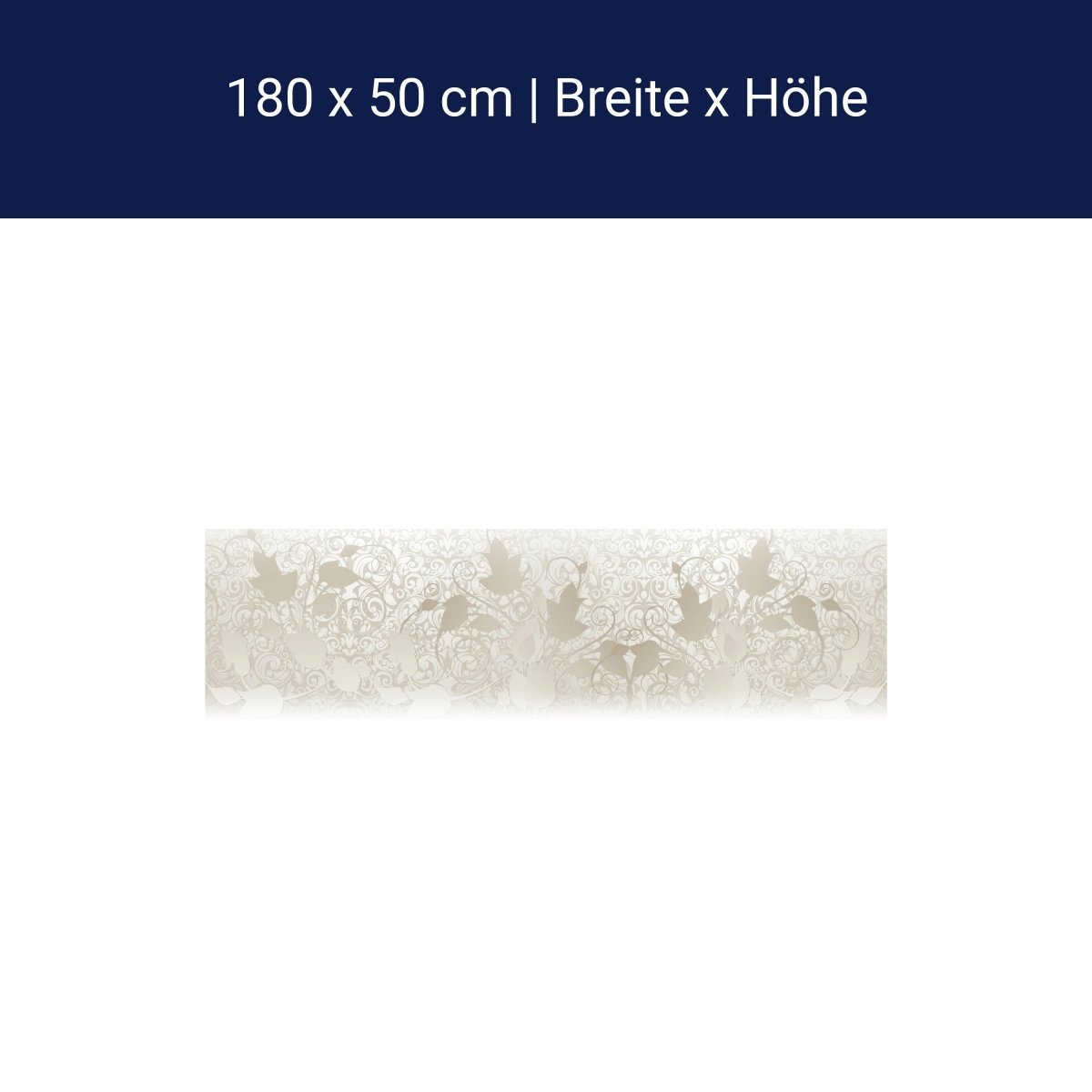 Küchenrückwand Ranken Muster Ornamente Weiß M1102 Küchenrückwand Ranken Muster Ornamente Weiß M1102