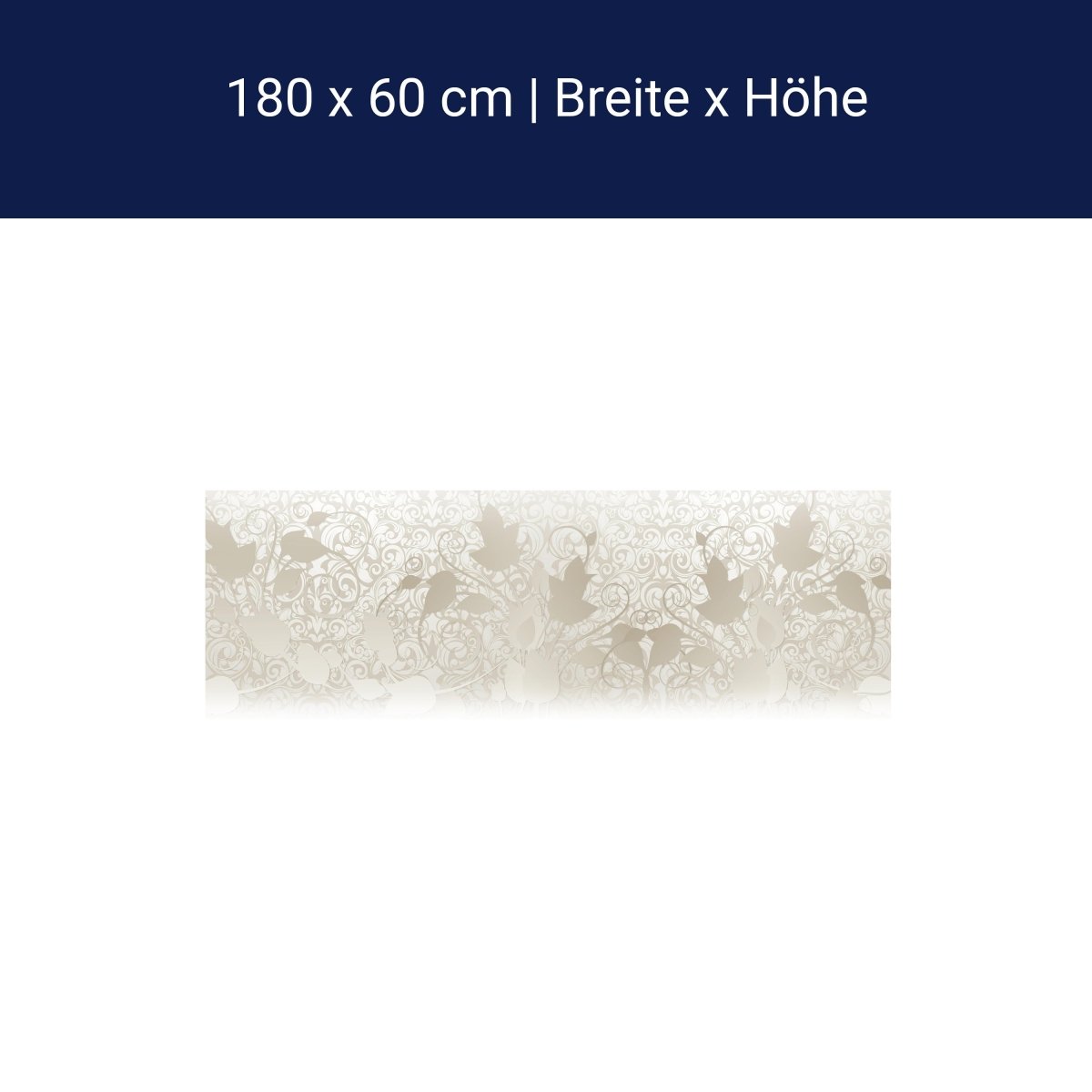 Küchenrückwand Ranken Muster Ornamente Weiß M1102 Küchenrückwand Ranken Muster Ornamente Weiß M1102