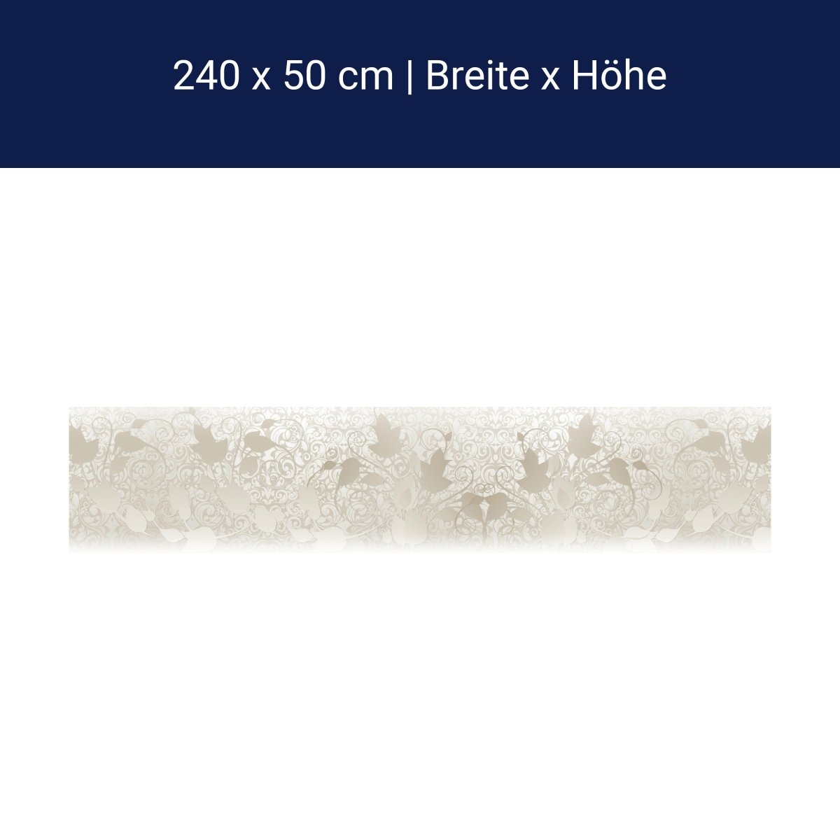 Küchenrückwand Ranken Muster Ornamente Weiß M1102 Küchenrückwand Ranken Muster Ornamente Weiß M1102