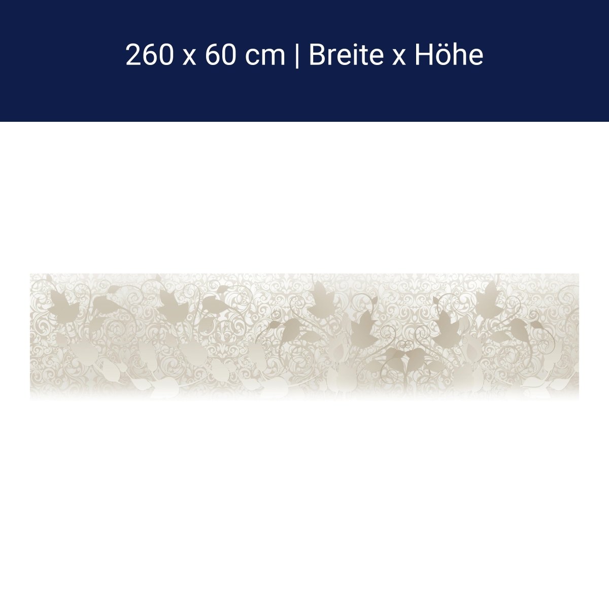 Küchenrückwand Ranken Muster Ornamente Weiß M1102 Küchenrückwand Ranken Muster Ornamente Weiß M1102