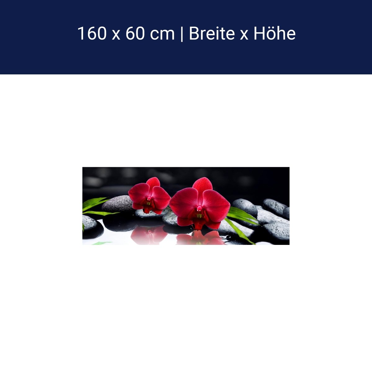 Küchenrückwand Orchidee rot Steine schwarz tropfen Spie M1125 Küchenrückwand Orchidee rot Steine schwarz tropfen Spie M1125