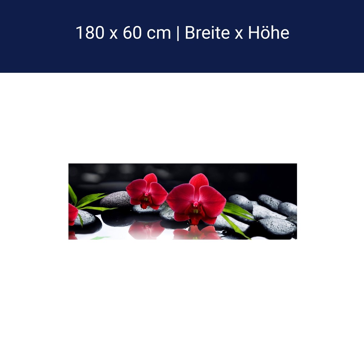 Küchenrückwand Orchidee rot Steine schwarz tropfen Spie M1125 Küchenrückwand Orchidee rot Steine schwarz tropfen Spie M1125