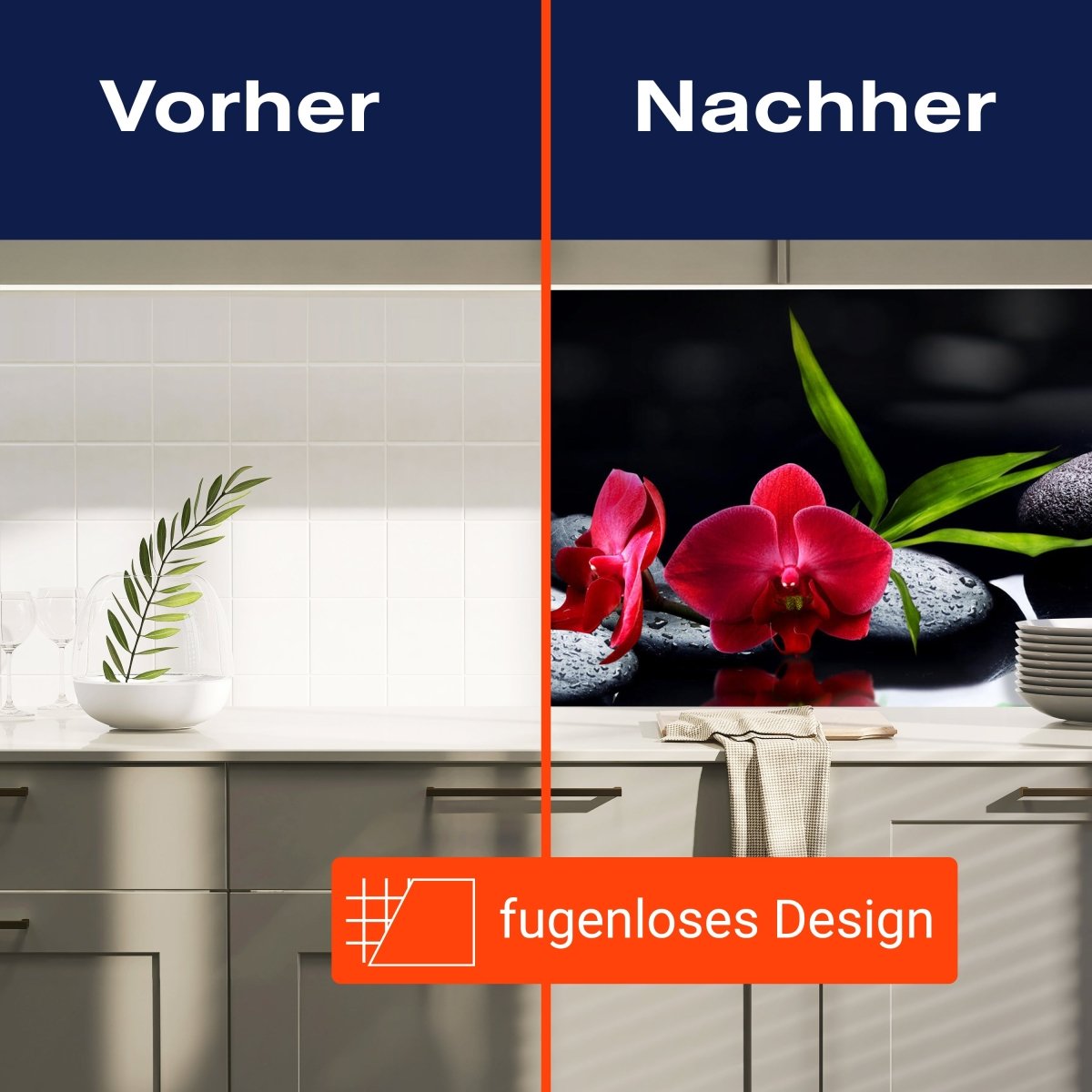 Küchenrückwand Orchidee rot Steine schwarz tropfen Spie M1125 entdecken - Bild 9 Küchenrückwand Orchidee rot Steine schwarz tropfen Spie M1125 entdecken - Bild 9