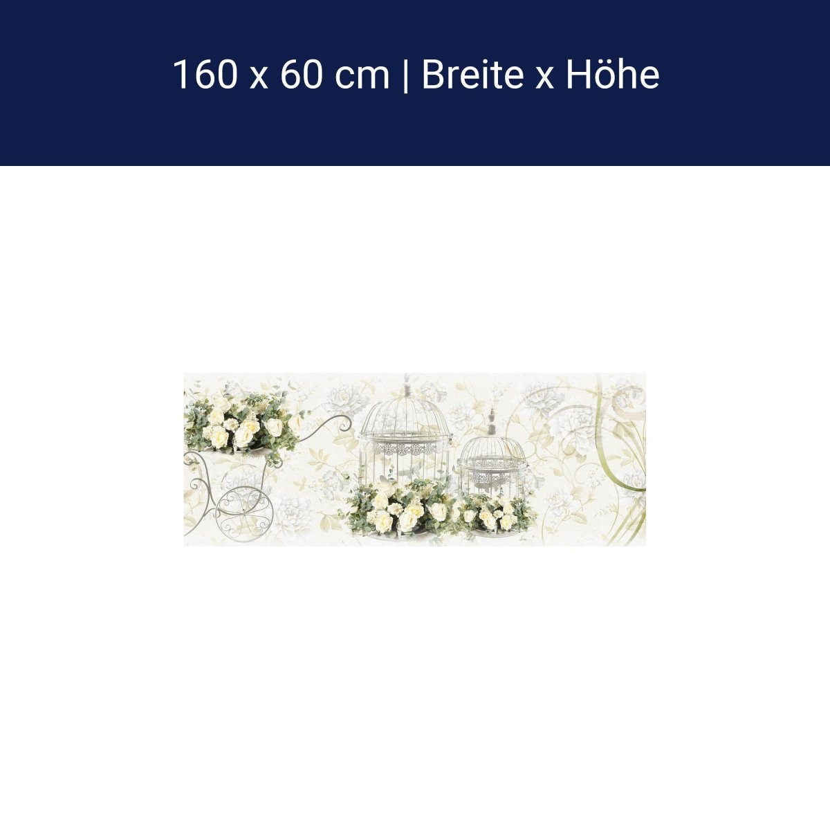 Küchenrückwand Ornamente Blumen Käfig Metall Ranken M1136 Küchenrückwand Ornamente Blumen Käfig Metall Ranken M1136