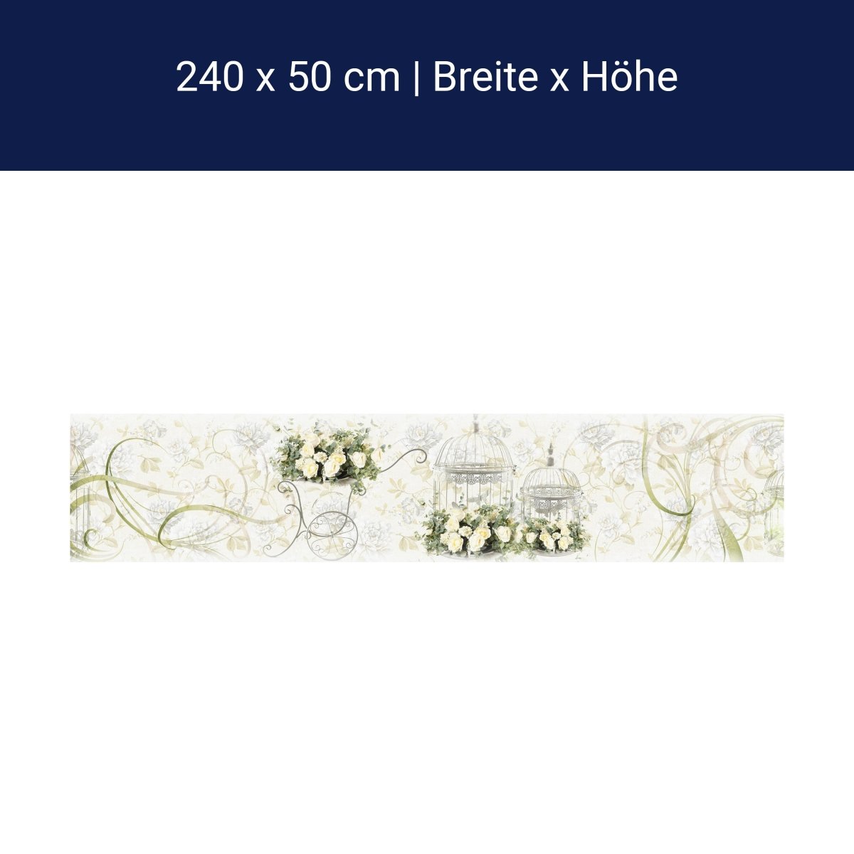 Küchenrückwand Ornamente Blumen Käfig Metall Ranken M1136 Küchenrückwand Ornamente Blumen Käfig Metall Ranken M1136