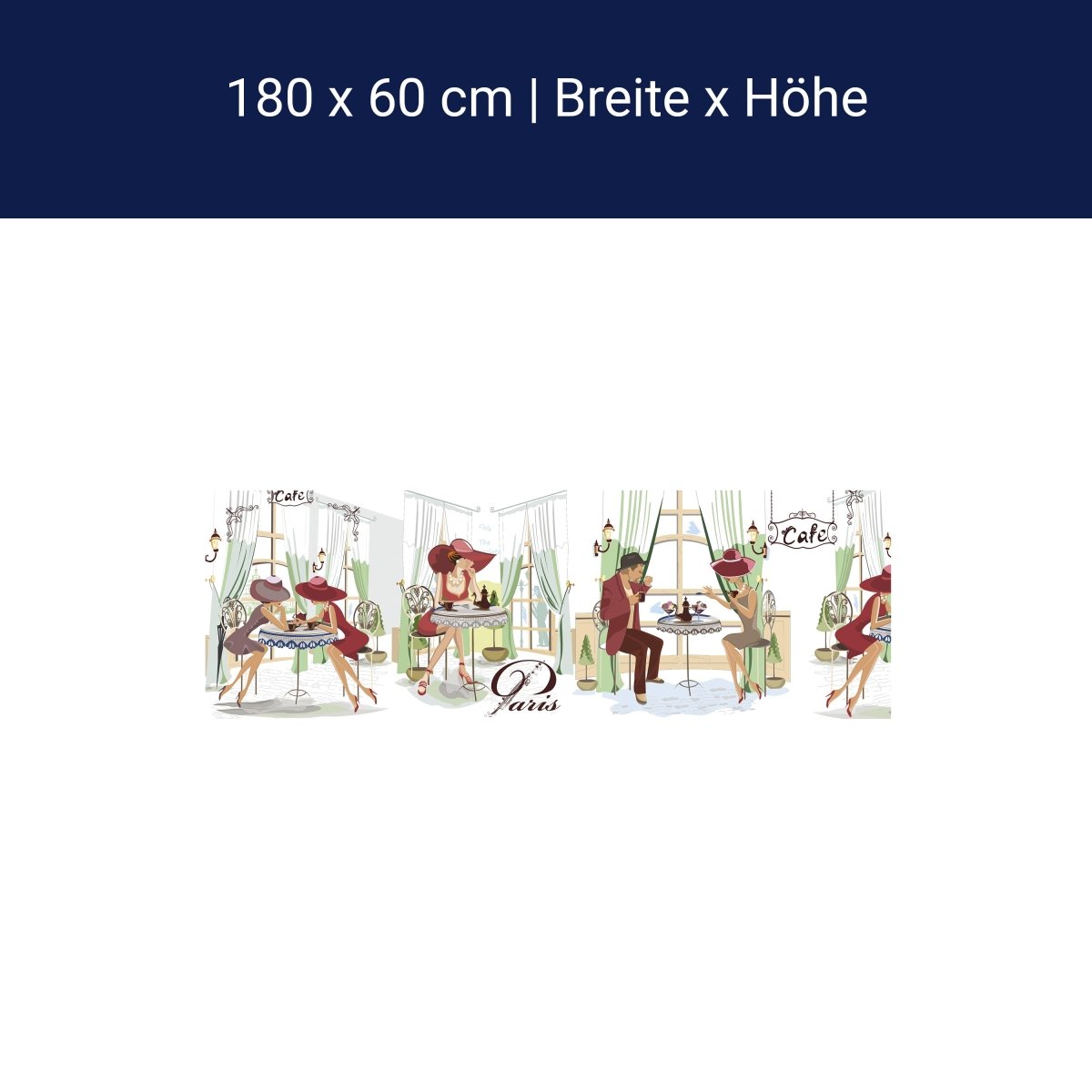 Küchenrückwand Paris Cafe Kaffee Comic Hut Popart M1139 Küchenrückwand Paris Cafe Kaffee Comic Hut Popart M1139