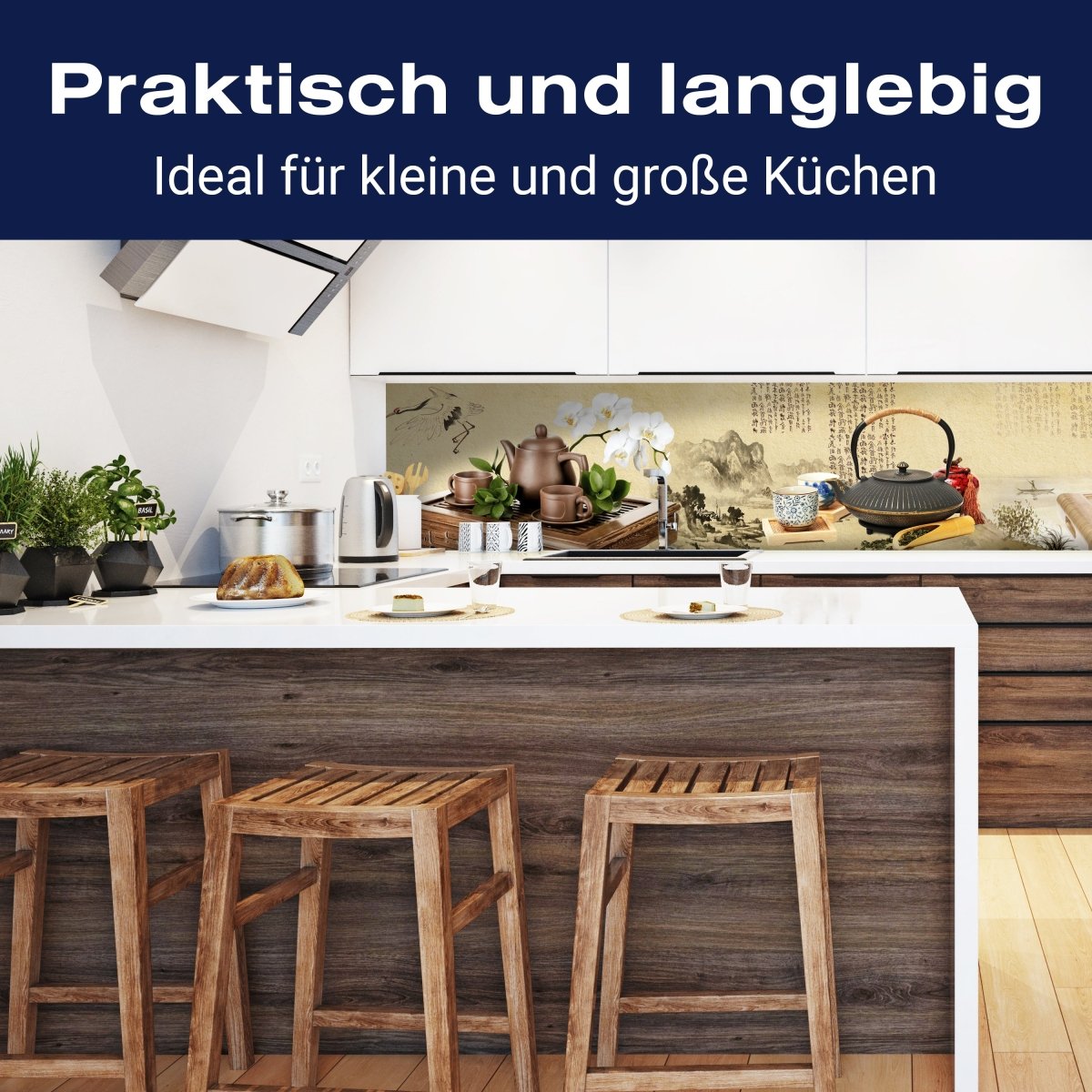 Küchenrückwand Tee Asiatisch Kirschblüte Holz Pergament M1145 entdecken - Bild 3 Küchenrückwand Tee Asiatisch Kirschblüte Holz Pergament M1145 entdecken - Bild 3