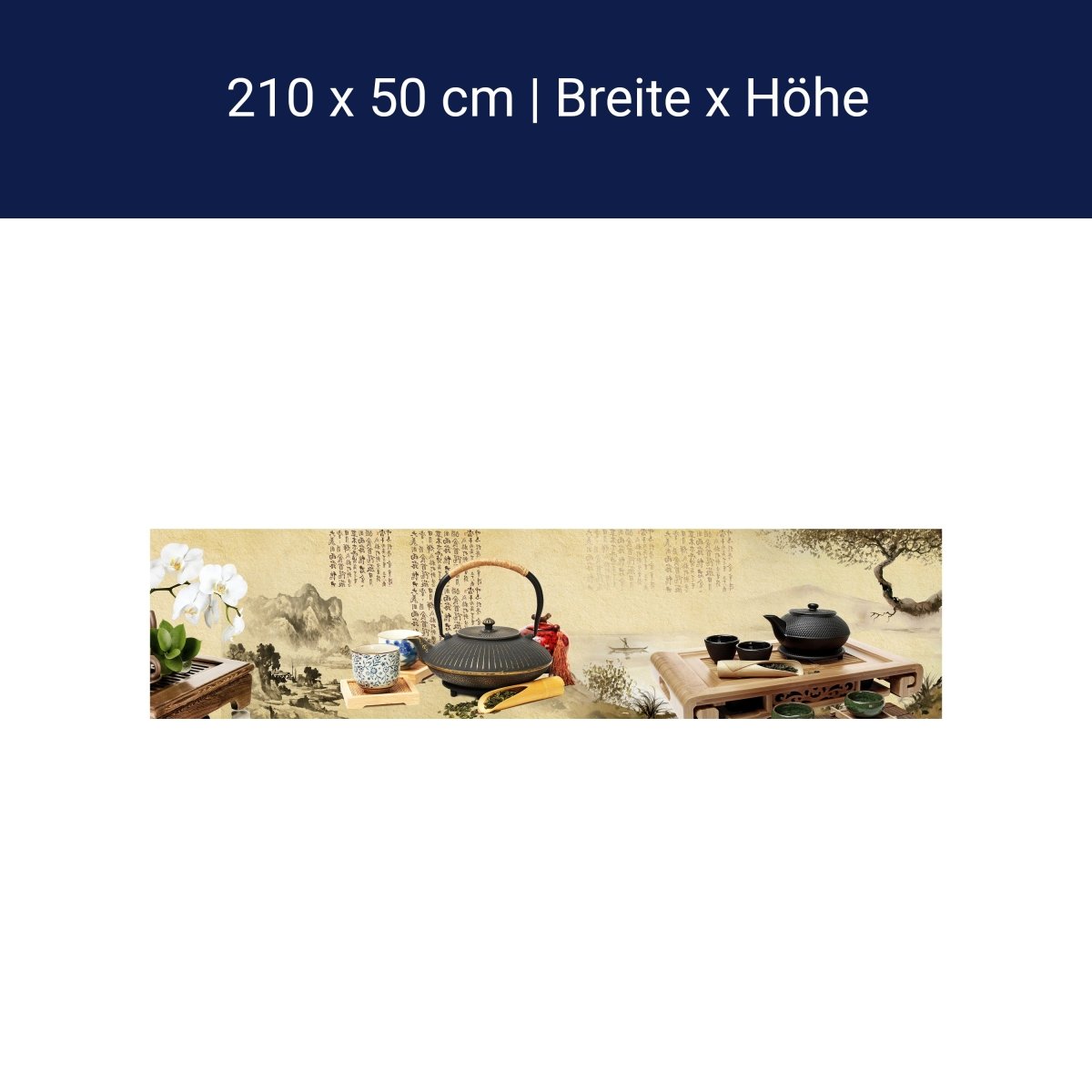 Küchenrückwand Tee Asiatisch Japanisch Baum Pergament K M1147 Küchenrückwand Tee Asiatisch Japanisch Baum Pergament K M1147