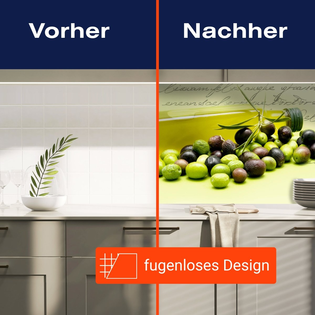 Küchenrückwand Oliven Öl Schrift Grün Flasche Glas M1157 entdecken - Bild 9 Küchenrückwand Oliven Öl Schrift Grün Flasche Glas M1157 entdecken - Bild 9