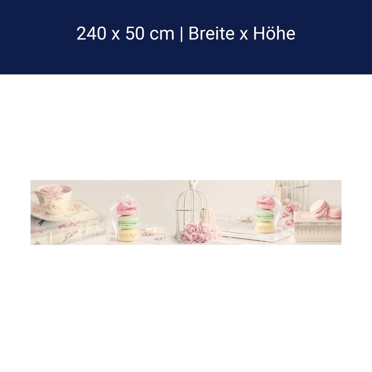 Küchenrückwand Rosa hell Perlenkette Tasse Rosen M1159 Küchenrückwand Rosa hell Perlenkette Tasse Rosen M1159