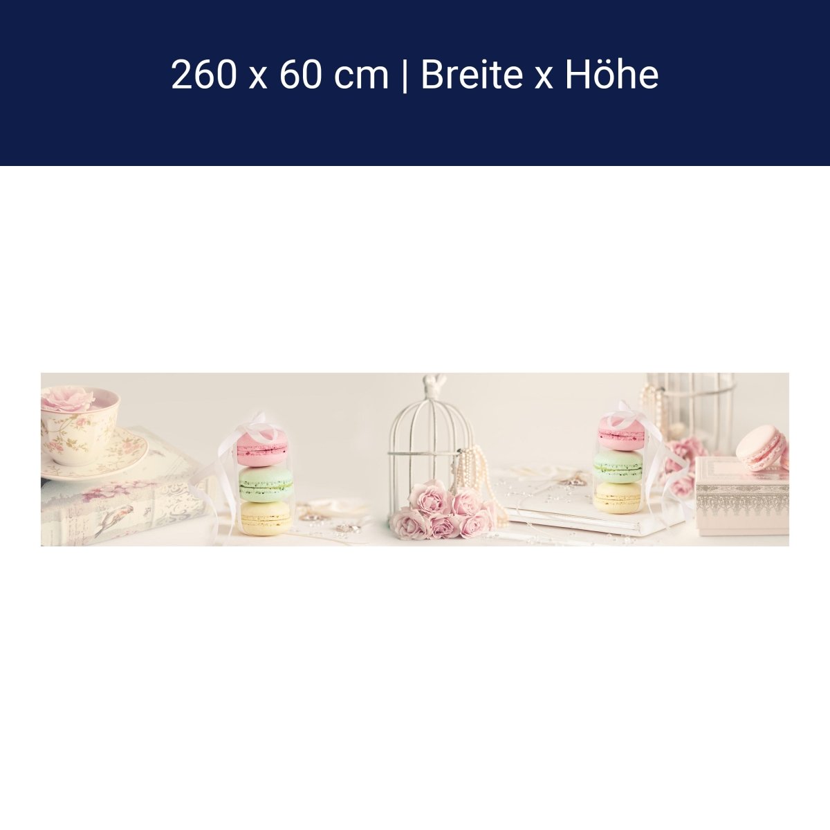 Küchenrückwand Rosa hell Perlenkette Tasse Rosen M1159 Küchenrückwand Rosa hell Perlenkette Tasse Rosen M1159