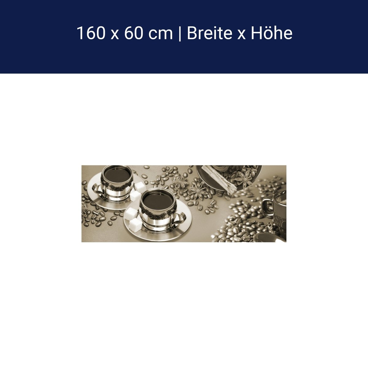 Küchenrückwand Kaffee Tee Kaffeebohnen Tasse Zucker M1162 Küchenrückwand Kaffee Tee Kaffeebohnen Tasse Zucker M1162