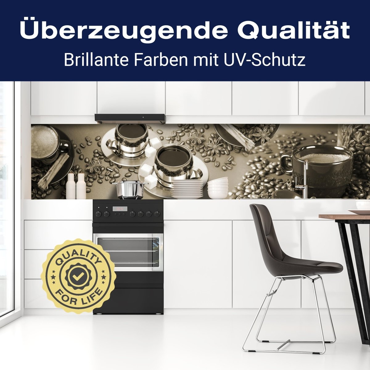 Küchenrückwand Kaffee Tee Kaffeebohnen Tasse Zucker M1162 entdecken - Bild 2 Küchenrückwand Kaffee Tee Kaffeebohnen Tasse Zucker M1162 entdecken - Bild 2