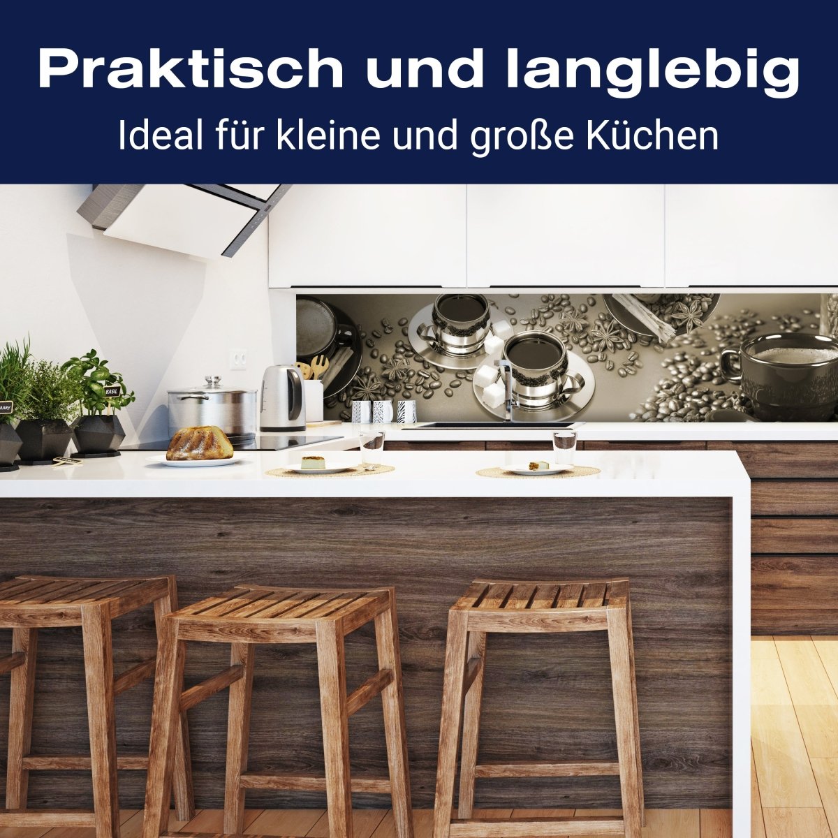 Küchenrückwand Kaffee Tee Kaffeebohnen Tasse Zucker M1162 entdecken - Bild 3 Küchenrückwand Kaffee Tee Kaffeebohnen Tasse Zucker M1162 entdecken - Bild 3