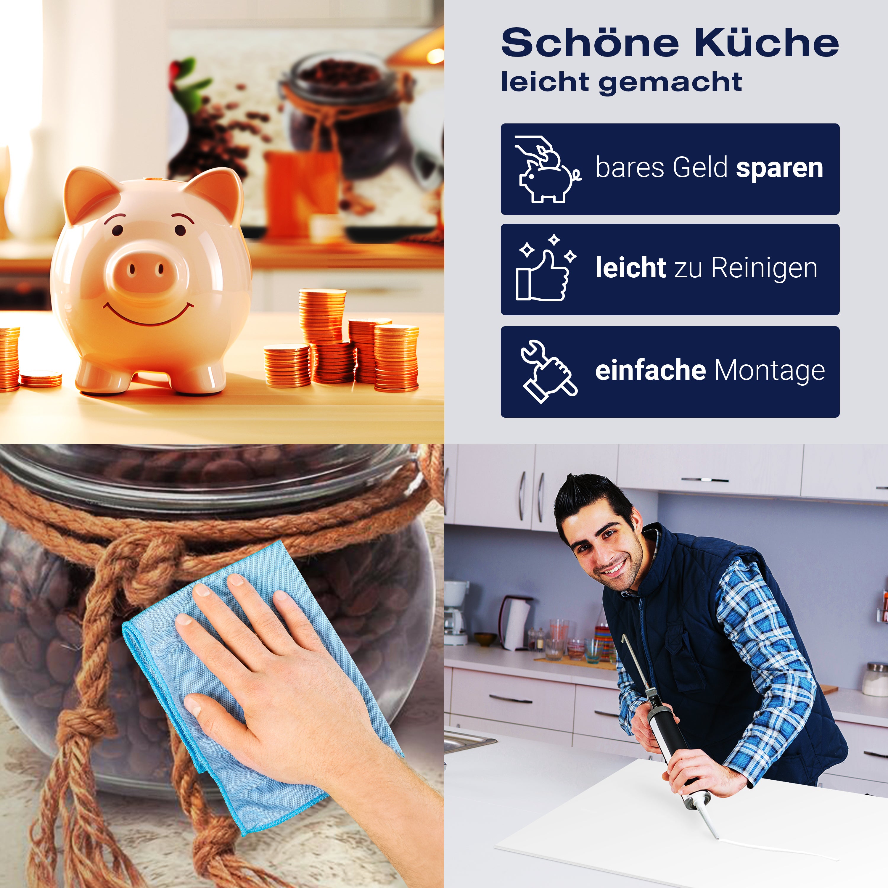 Küchenrückwand Kaffee Tasse Glas Schokolade Haselnuss M1170 entdecken - Bild 7 Küchenrückwand Kaffee Tasse Glas Schokolade Haselnuss M1170 entdecken - Bild 7