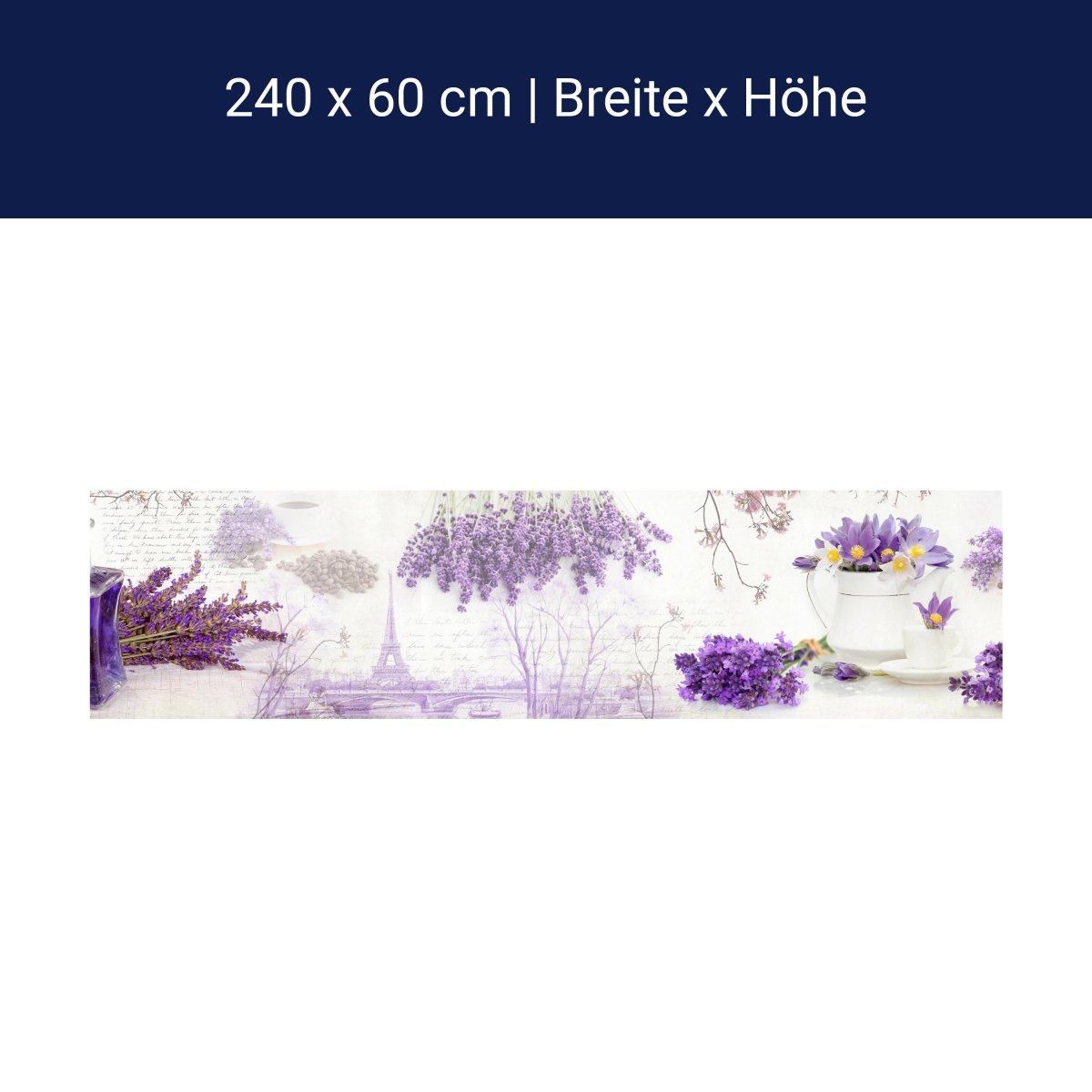 Küchenrückwand Flieder Lila Tasse Eifelturm Kaffee M1171 Küchenrückwand Flieder Lila Tasse Eifelturm Kaffee M1171