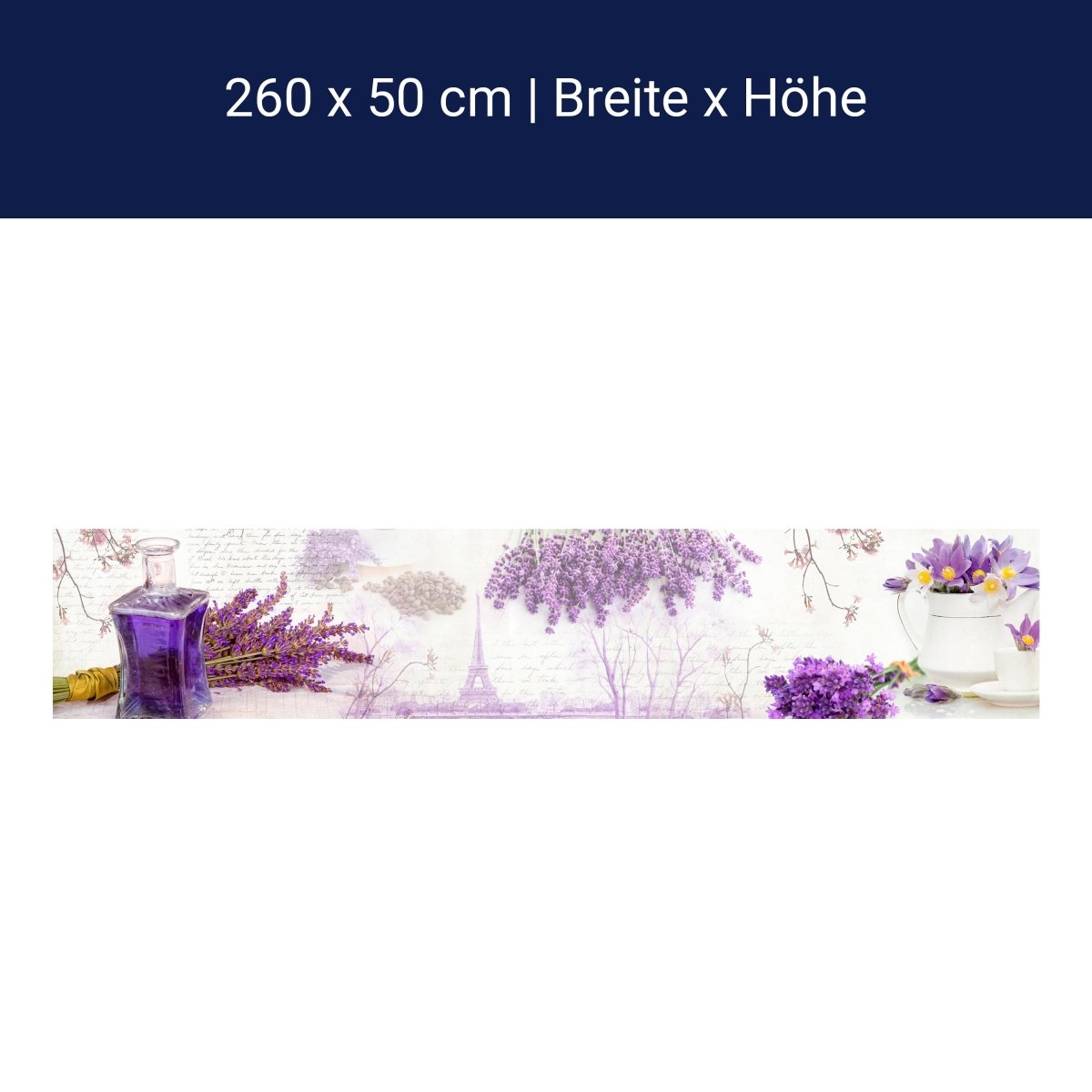 Küchenrückwand Flieder Lila Tasse Eifelturm Kaffee M1171 Küchenrückwand Flieder Lila Tasse Eifelturm Kaffee M1171