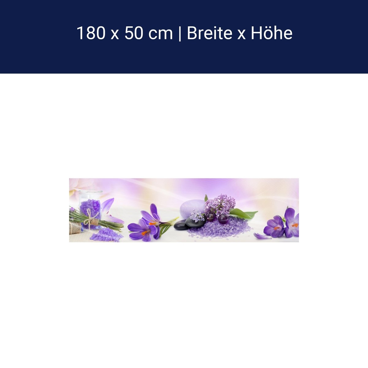 Küchenrückwand Lila Steine Glas Flieder Krokusse Flow M1177 Küchenrückwand Lila Steine Glas Flieder Krokusse Flow M1177