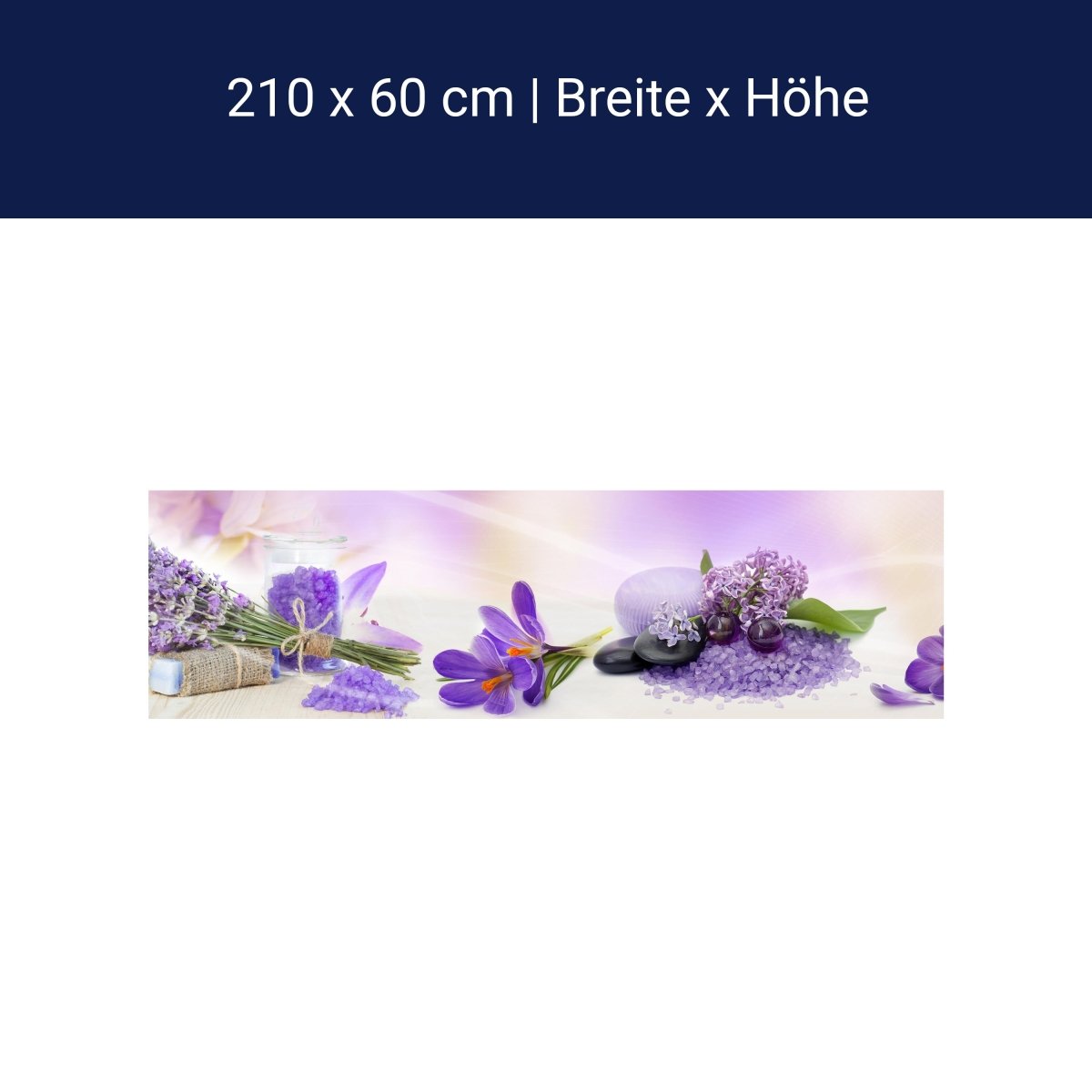 Küchenrückwand Lila Steine Glas Flieder Krokusse Flow M1177 Küchenrückwand Lila Steine Glas Flieder Krokusse Flow M1177