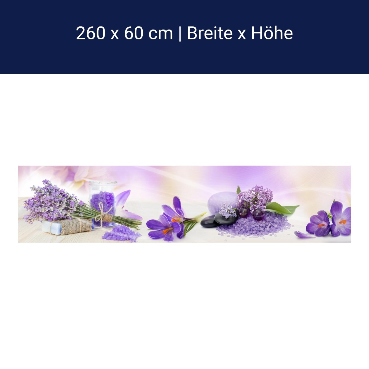 Küchenrückwand Lila Steine Glas Flieder Krokusse Flow M1177 Küchenrückwand Lila Steine Glas Flieder Krokusse Flow M1177