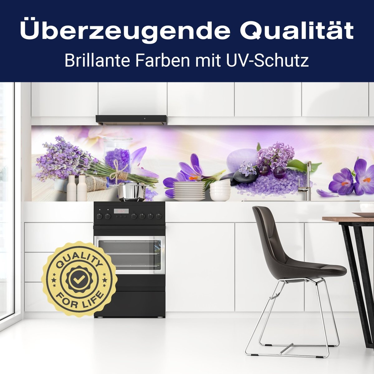 Küchenrückwand Lila Steine Glas Flieder Krokusse Flow M1177 entdecken - Bild 2 Küchenrückwand Lila Steine Glas Flieder Krokusse Flow M1177 entdecken - Bild 2