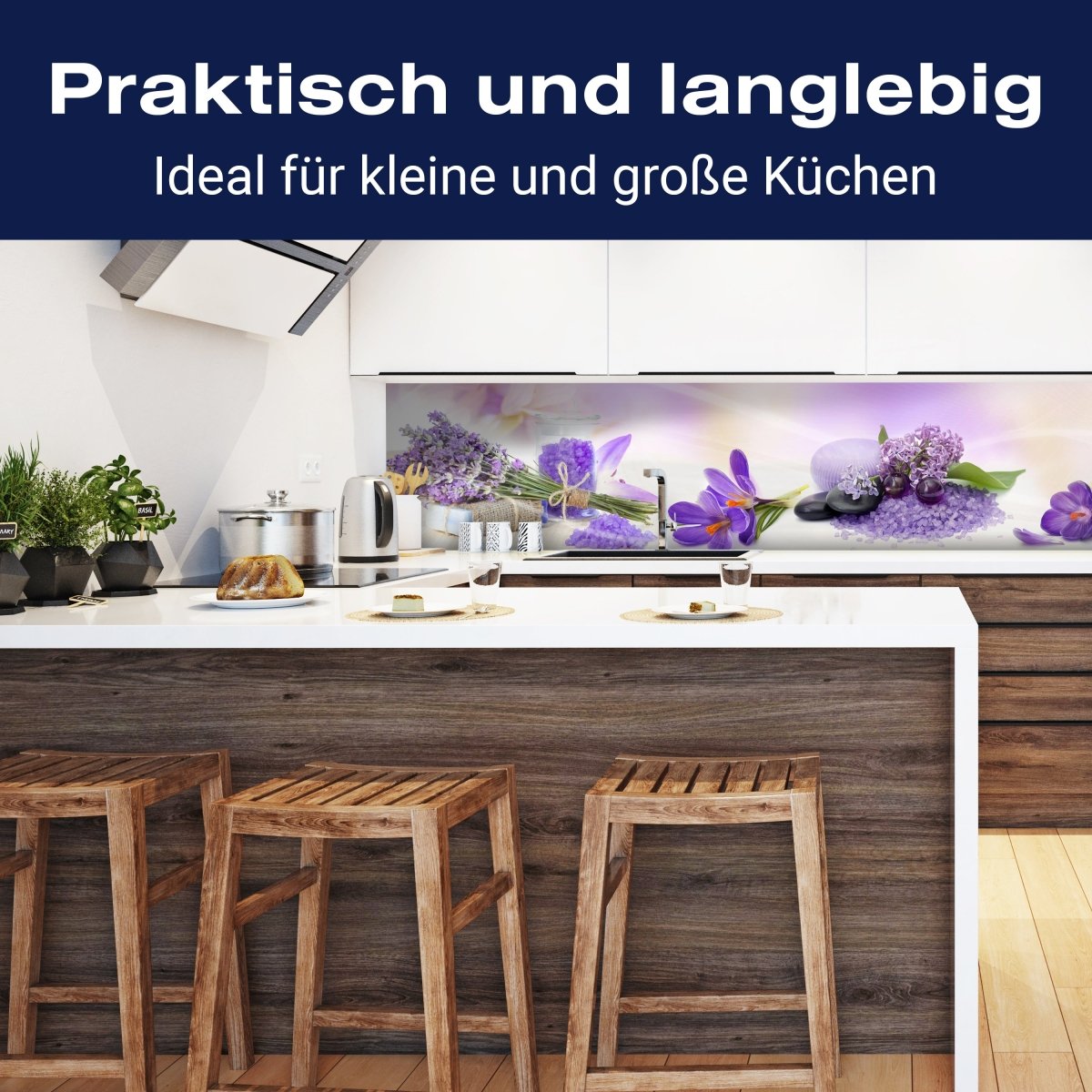 Küchenrückwand Lila Steine Glas Flieder Krokusse Flow M1177 entdecken - Bild 3 Küchenrückwand Lila Steine Glas Flieder Krokusse Flow M1177 entdecken - Bild 3