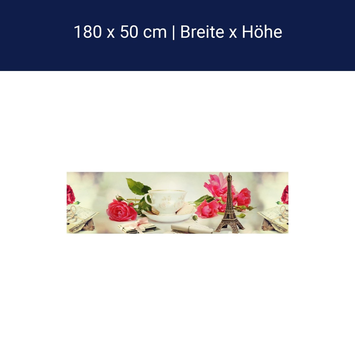 Küchenrückwand Eifelturm Rosen Briefe Schlüssel Tasse M1178 Küchenrückwand Eifelturm Rosen Briefe Schlüssel Tasse M1178