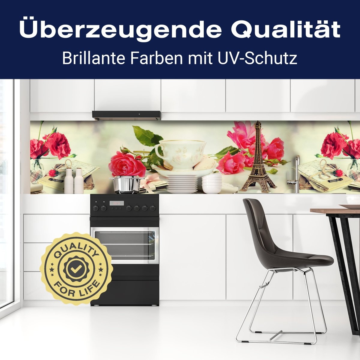 Küchenrückwand Eifelturm Rosen Briefe Schlüssel Tasse M1178 entdecken - Bild 2 Küchenrückwand Eifelturm Rosen Briefe Schlüssel Tasse M1178 entdecken - Bild 2