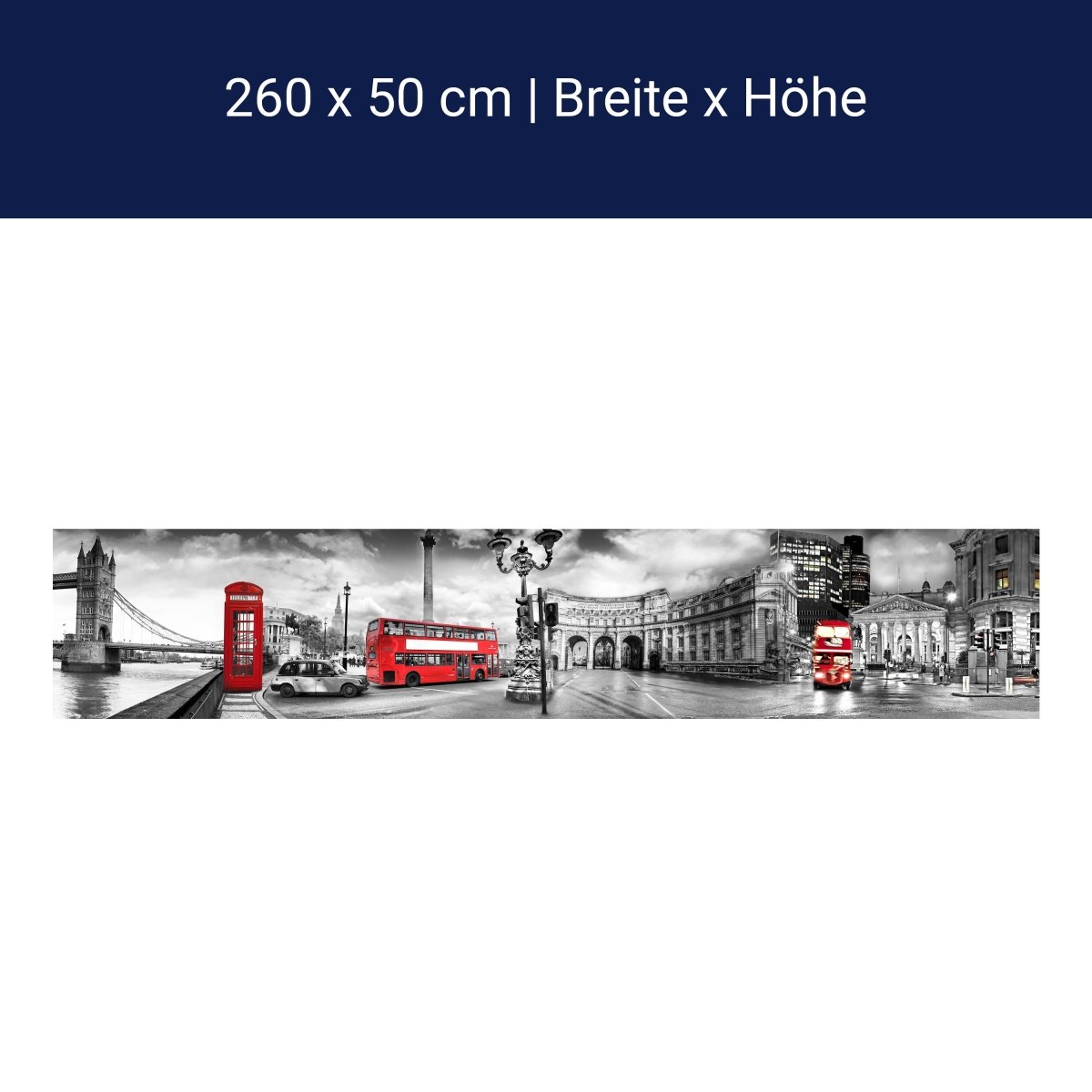 Küchenrückwand London Bus Schwarz Weiß Rot Schiff M1182 Küchenrückwand London Bus Schwarz Weiß Rot Schiff M1182