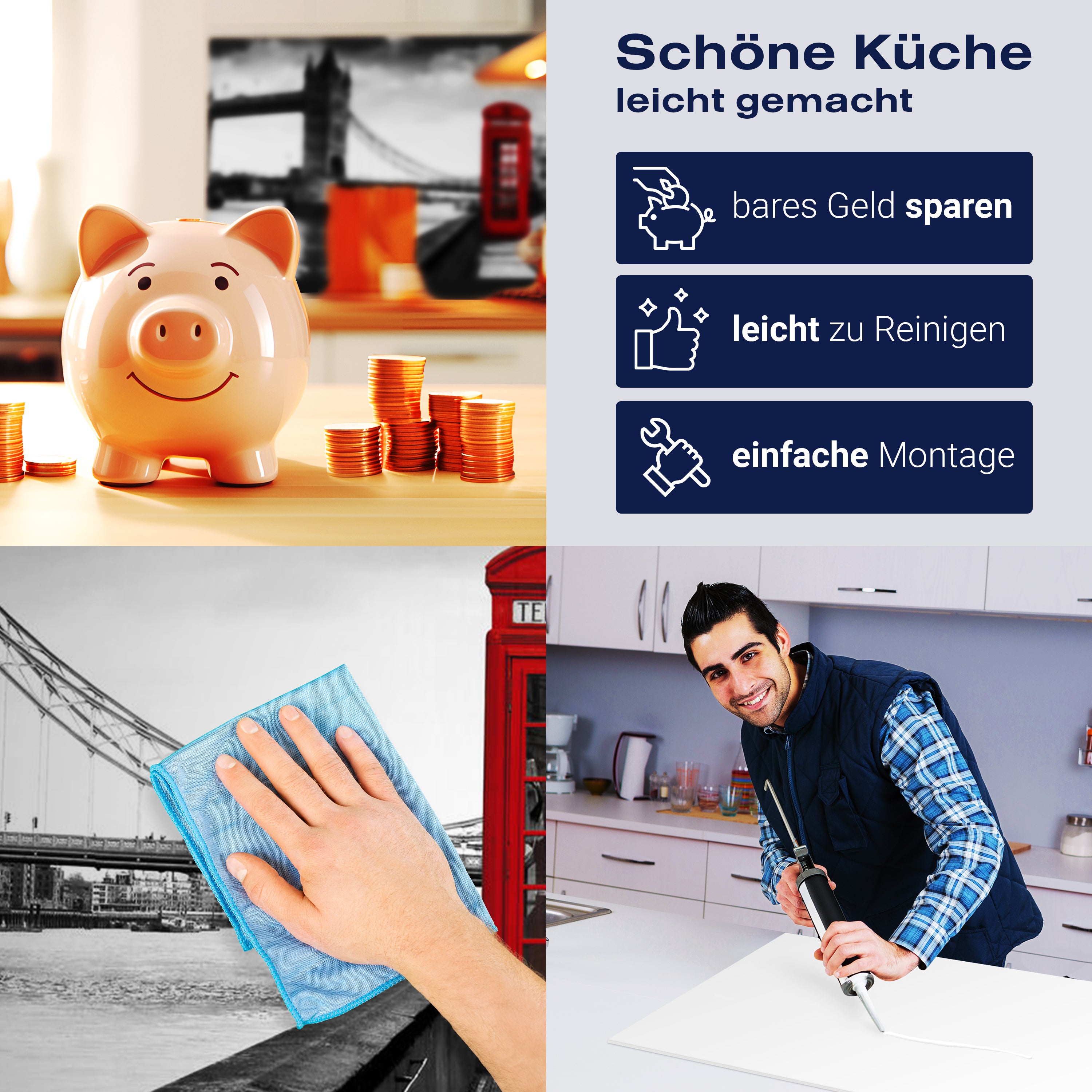 Küchenrückwand London Bus Schwarz Weiß Rot Schiff M1182 entdecken - Bild 7 Küchenrückwand London Bus Schwarz Weiß Rot Schiff M1182 entdecken - Bild 7