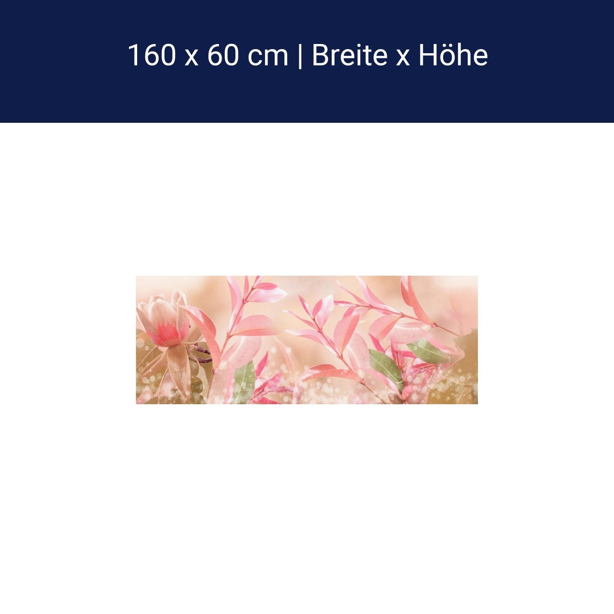 Küchenrückwand Natur Blumen Blätter Rosa Grün Blüten M1188 Küchenrückwand Natur Blumen Blätter Rosa Grün Blüten M1188