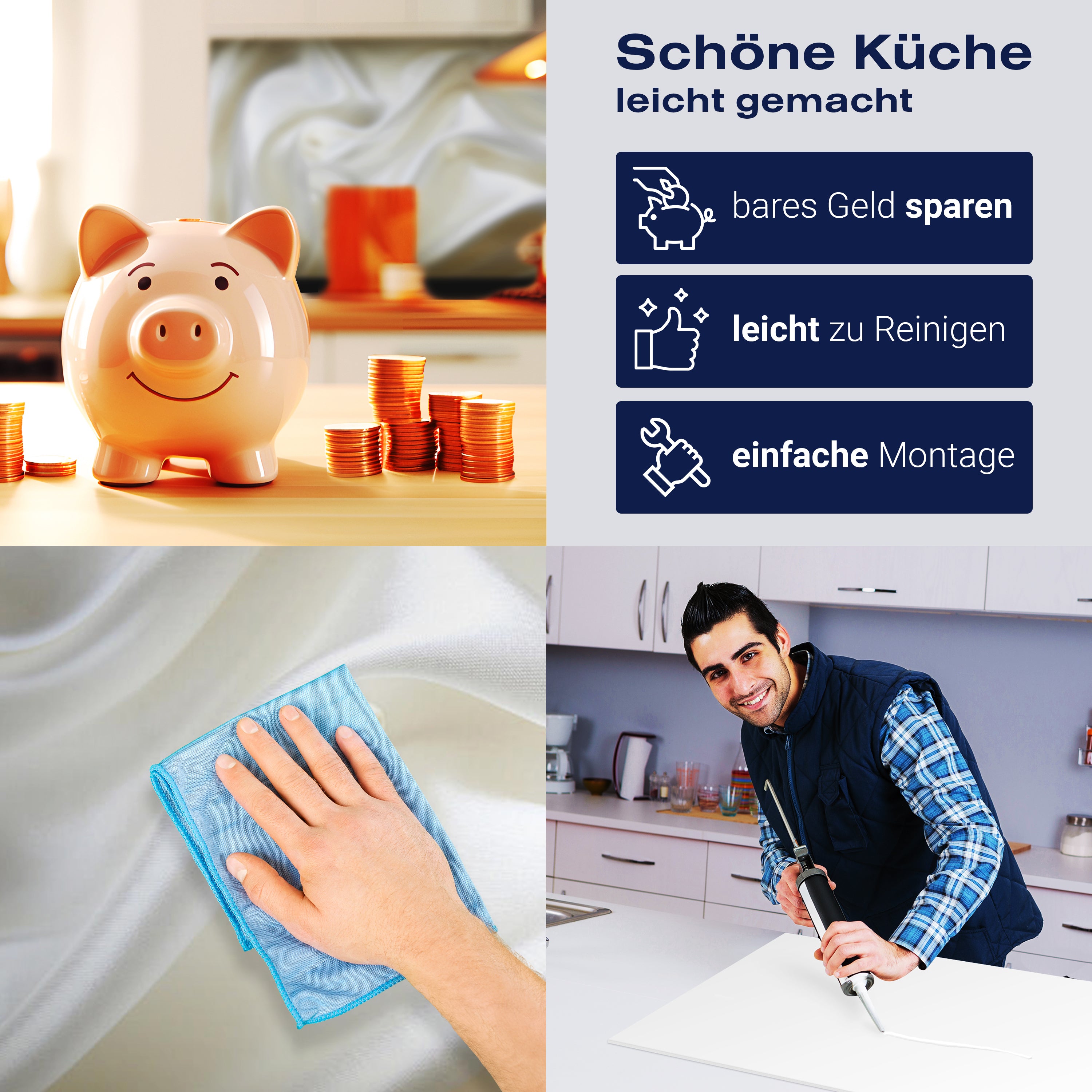 Küchenrückwand Stoff Seide Perlen Creme Falten weiß M1197 entdecken - Bild 7 Küchenrückwand Stoff Seide Perlen Creme Falten weiß M1197 entdecken - Bild 7