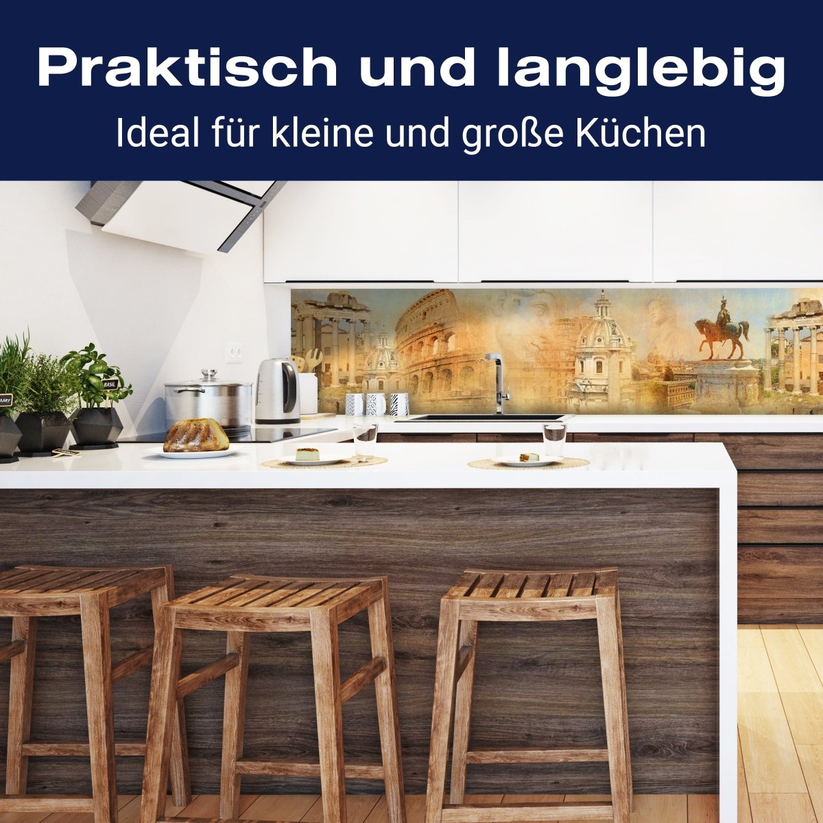 Küchenrückwand Rom Kolosseum Vintage Statue M1212 entdecken - Bild 3 Küchenrückwand Rom Kolosseum Vintage Statue M1212 entdecken - Bild 3