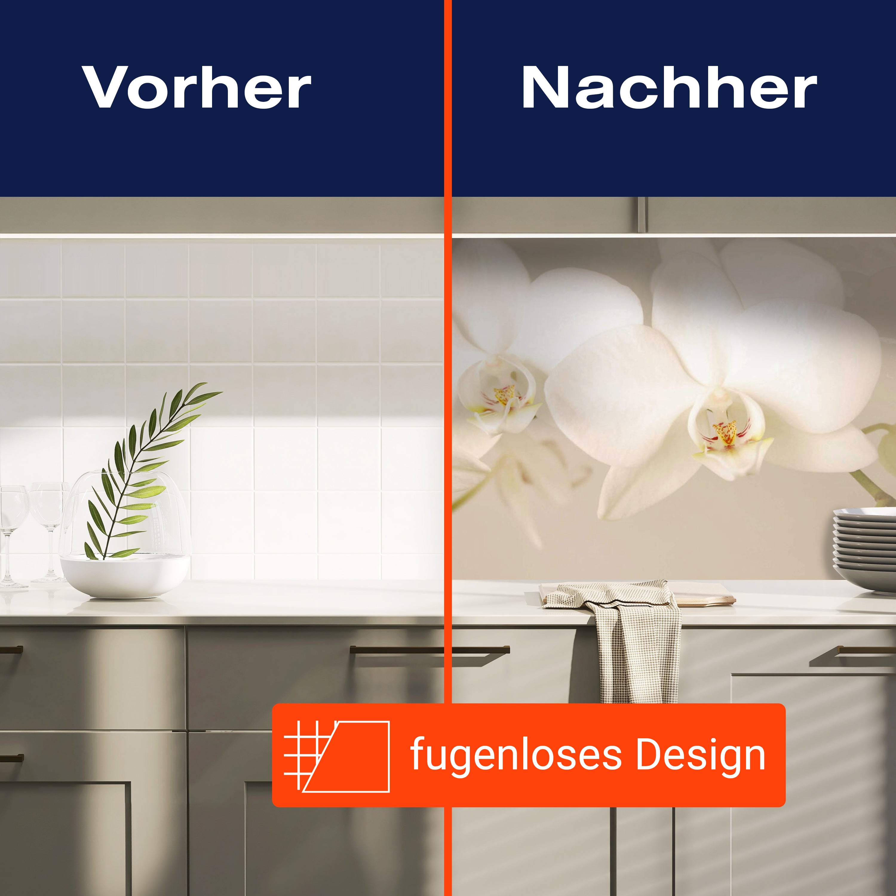 Küchenrückwand Orchidee Zweig Hell Hintergrund Weiß M1226 entdecken - Bild 9 Küchenrückwand Orchidee Zweig Hell Hintergrund Weiß M1226 entdecken - Bild 9