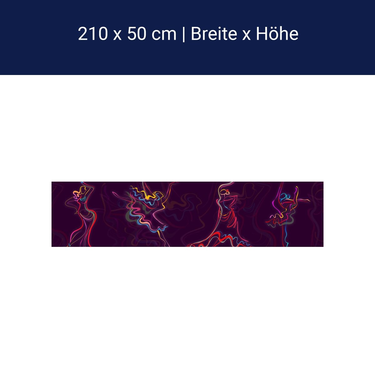 Küchenrückwand Tänzerin Kontur Muster Hintergrund Kleid M1230 Küchenrückwand Tänzerin Kontur Muster Hintergrund Kleid M1230