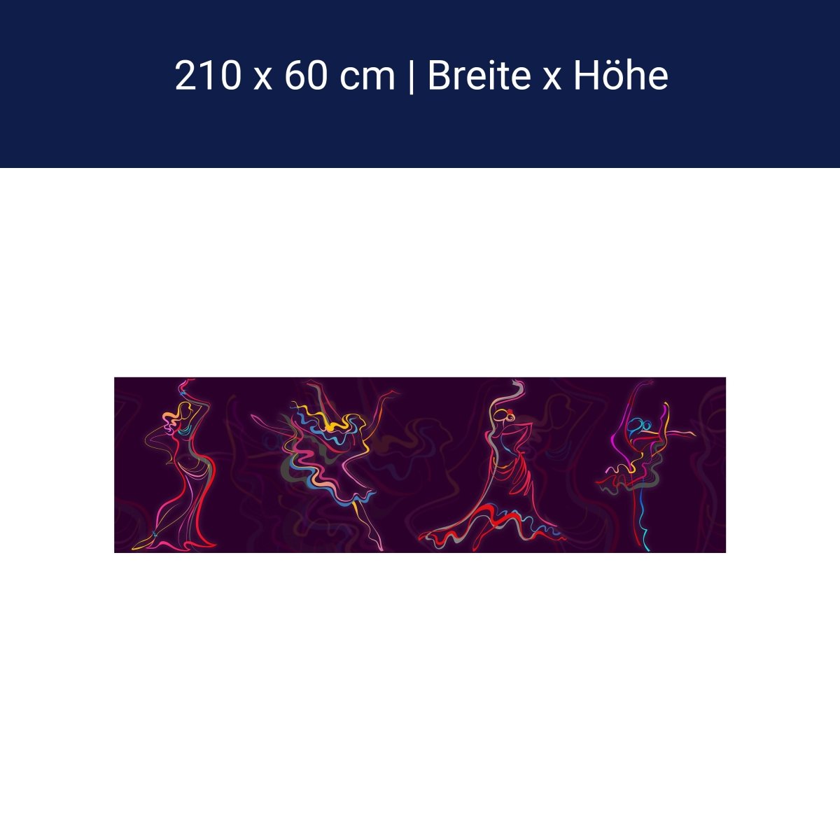 Küchenrückwand Tänzerin Kontur Muster Hintergrund Kleid M1230 Küchenrückwand Tänzerin Kontur Muster Hintergrund Kleid M1230