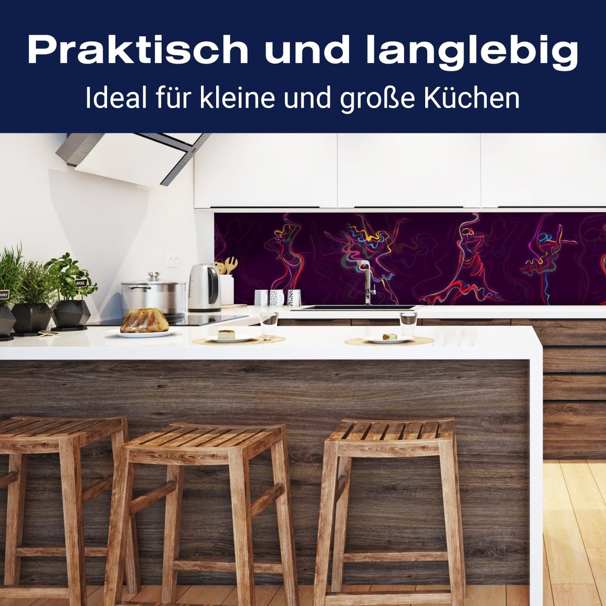 Küchenrückwand Tänzerin Kontur Muster Hintergrund Kleid M1230 entdecken - Bild 3 Küchenrückwand Tänzerin Kontur Muster Hintergrund Kleid M1230 entdecken - Bild 3