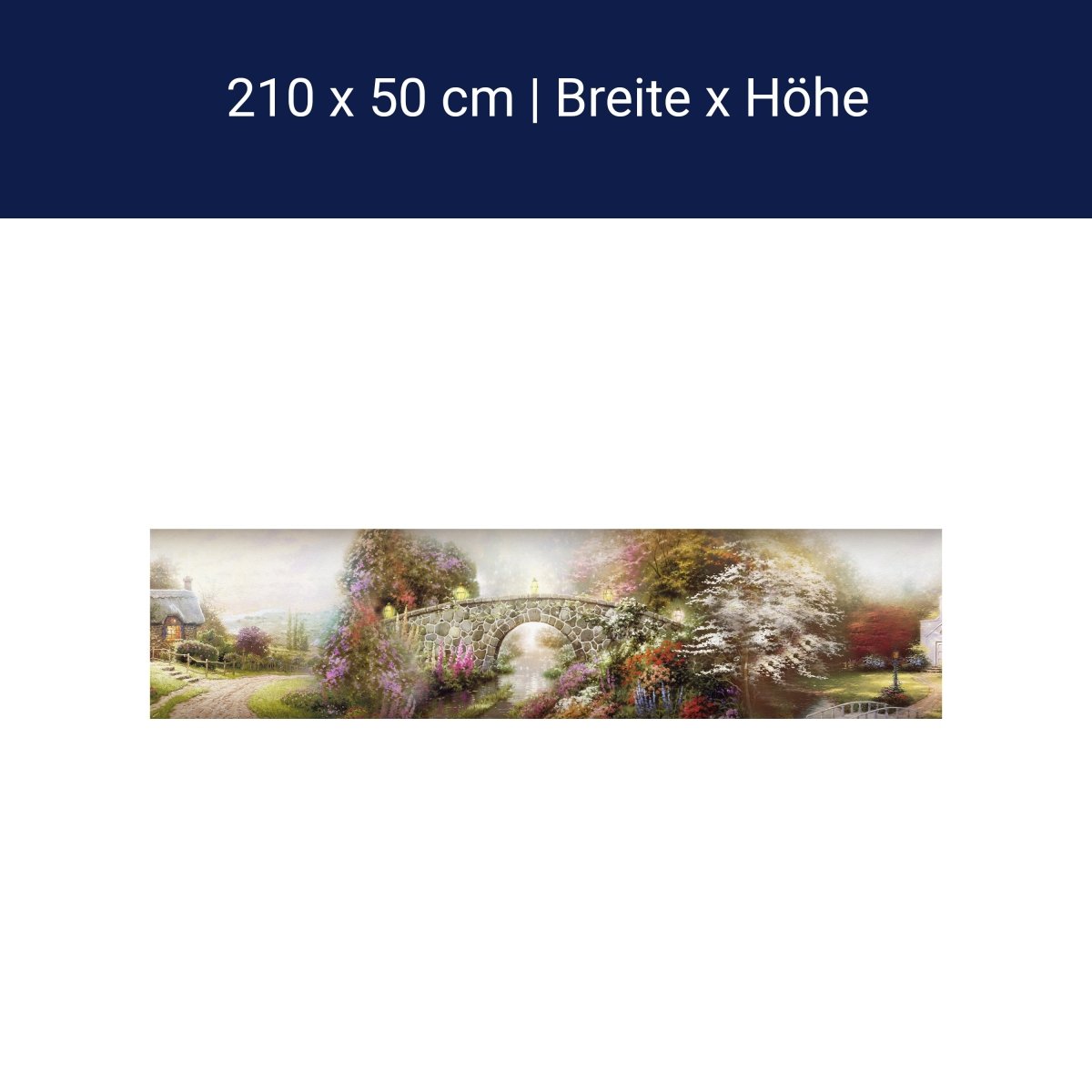 Küchenrückwand Gemalt Dorf Kirche Bach Weg Pflanzen M1232 Küchenrückwand Gemalt Dorf Kirche Bach Weg Pflanzen M1232