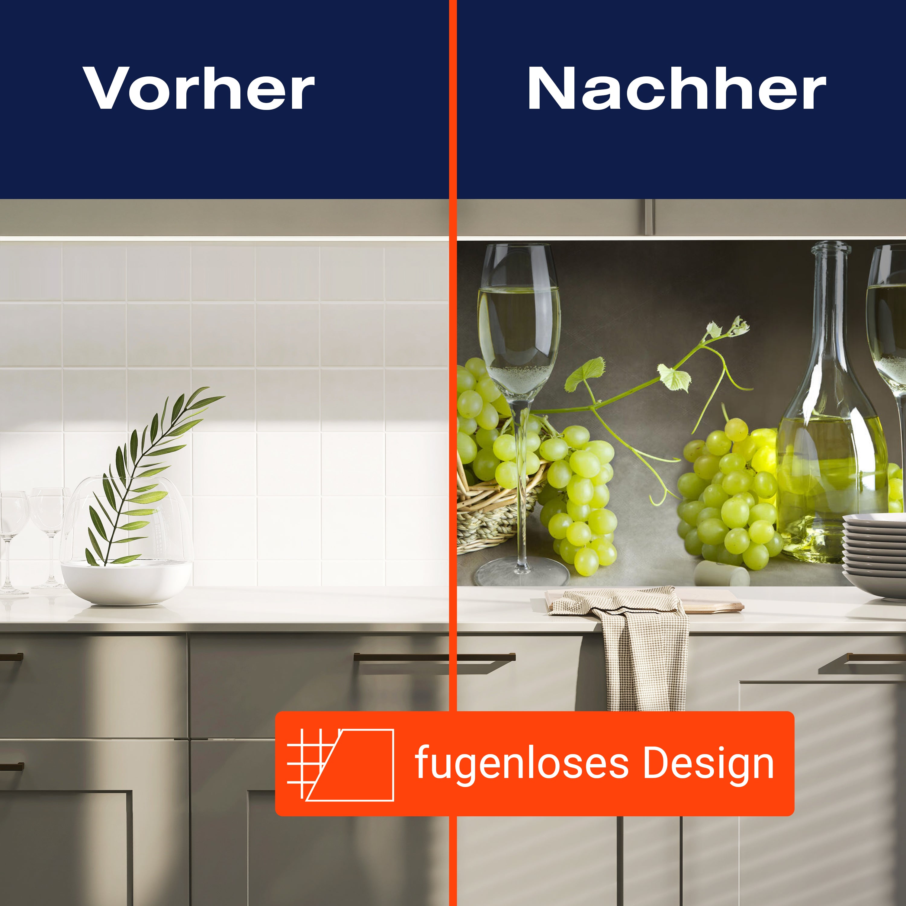 Küchenrückwand Weintrauben Gläser Körbe Korken Grün M1233 entdecken - Bild 9 Küchenrückwand Weintrauben Gläser Körbe Korken Grün M1233 entdecken - Bild 9