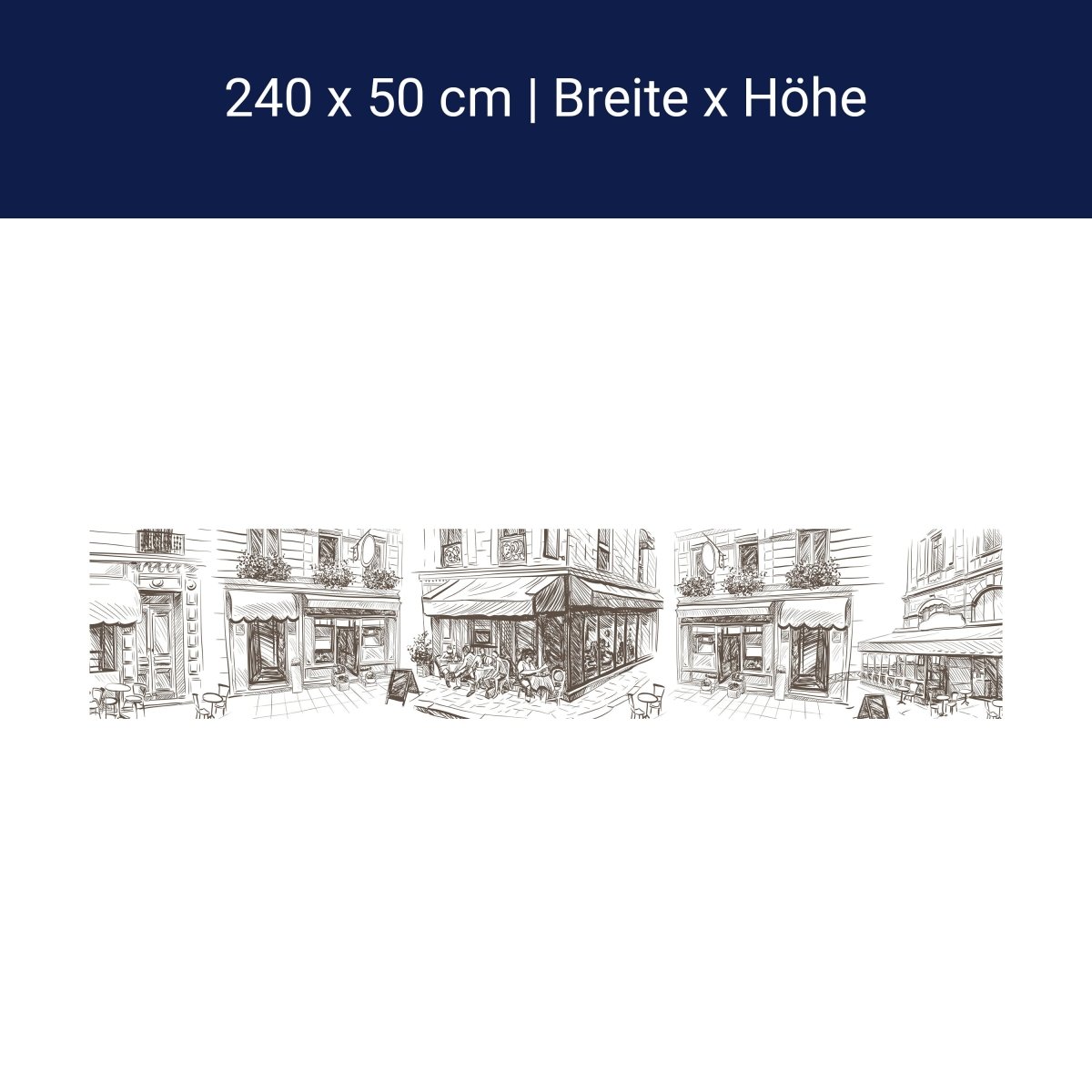 Küchenrückwand Stadtleben malen Kaffee Cafe Skizze M1238 Küchenrückwand Stadtleben malen Kaffee Cafe Skizze M1238