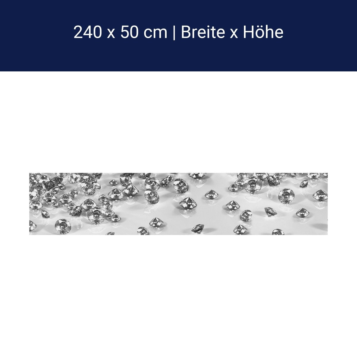 Küchenrückwand Diamant Steine Weiß Karat Schliff M1242 Küchenrückwand Diamant Steine Weiß Karat Schliff M1242
