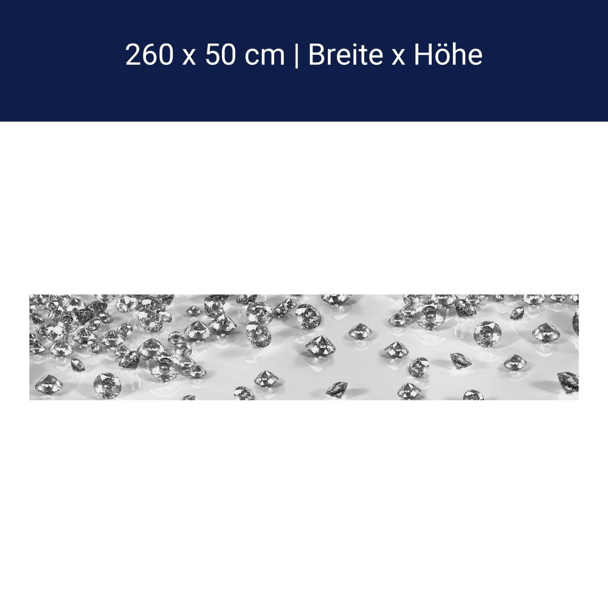 Küchenrückwand Diamant Steine Weiß Karat Schliff M1242 Küchenrückwand Diamant Steine Weiß Karat Schliff M1242