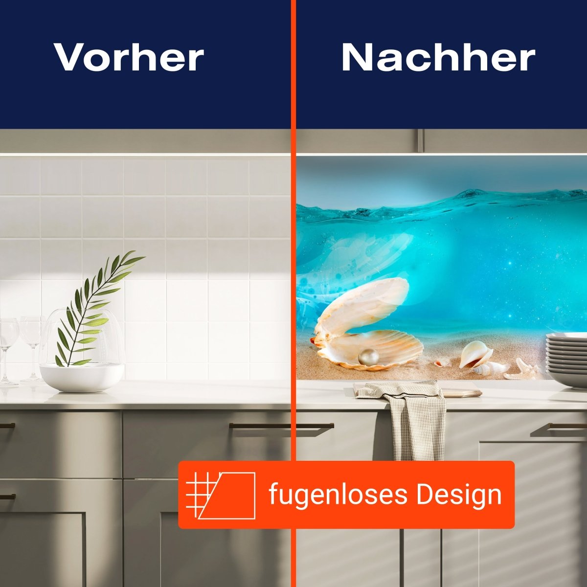 Küchenrückwand Hellblau See Wasser Flaschenpost Muschel M1249 entdecken - Bild 9 Küchenrückwand Hellblau See Wasser Flaschenpost Muschel M1249 entdecken - Bild 9